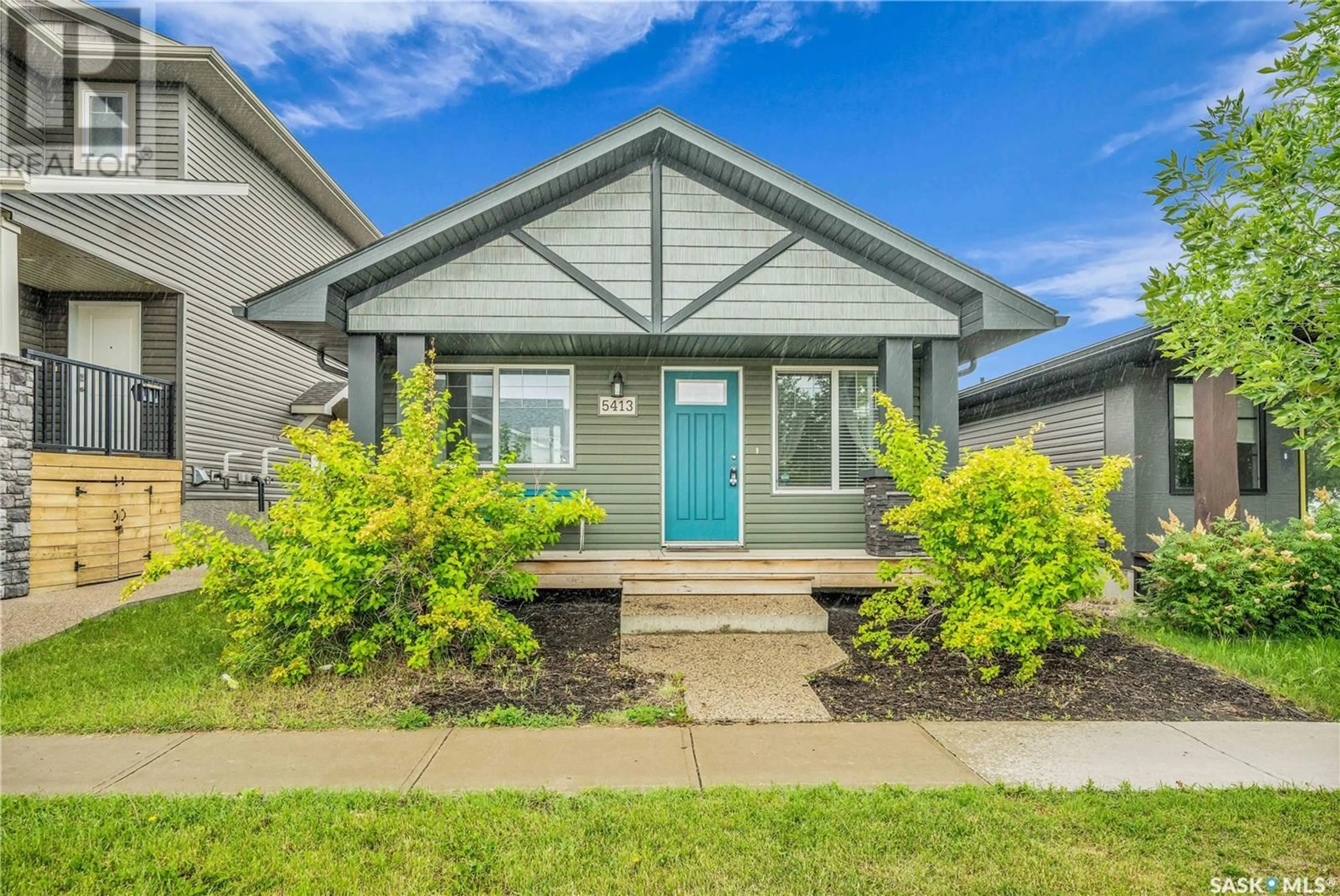 Home with vinyl exterior material, street for 5413 CAMPLING AVENUE, Regina Saskatchewan S4W0L5