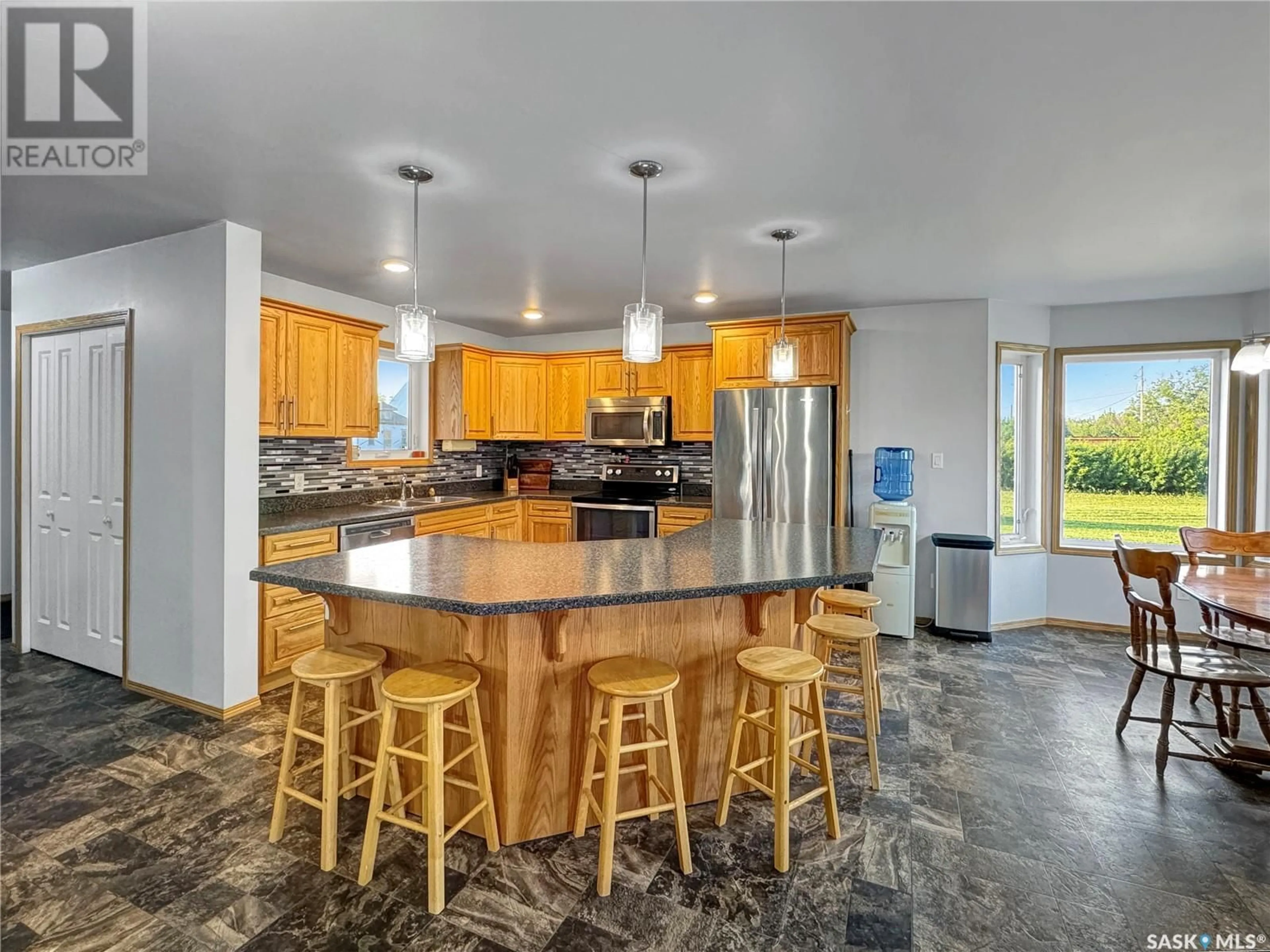 Open concept kitchen, ceramic/tile floor for 19 ELM STREET, Ruddell Saskatchewan S0M2S0