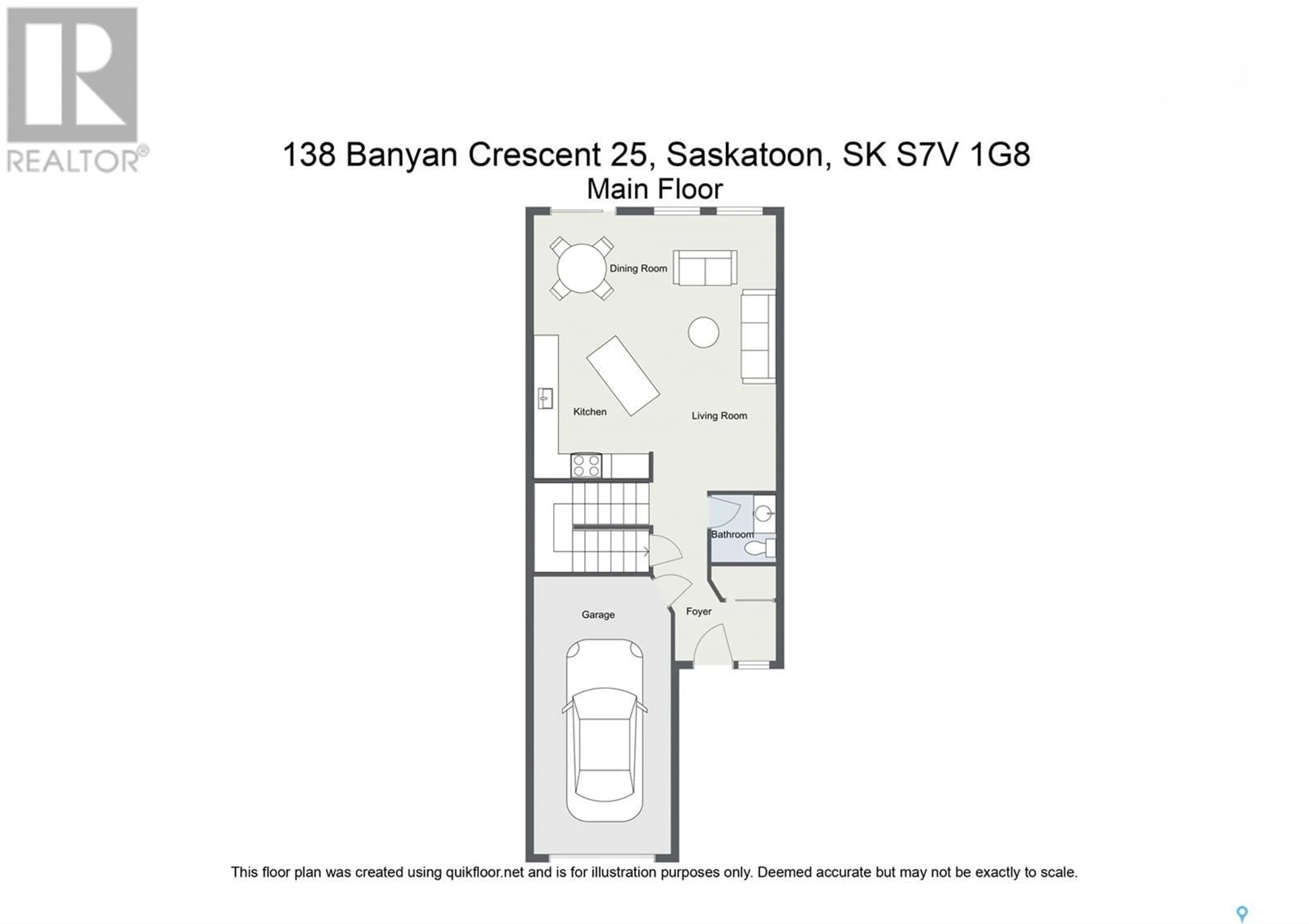 Floor plan for 25 138 BANYAN CRESCENT, Saskatoon Saskatchewan S7V1G8