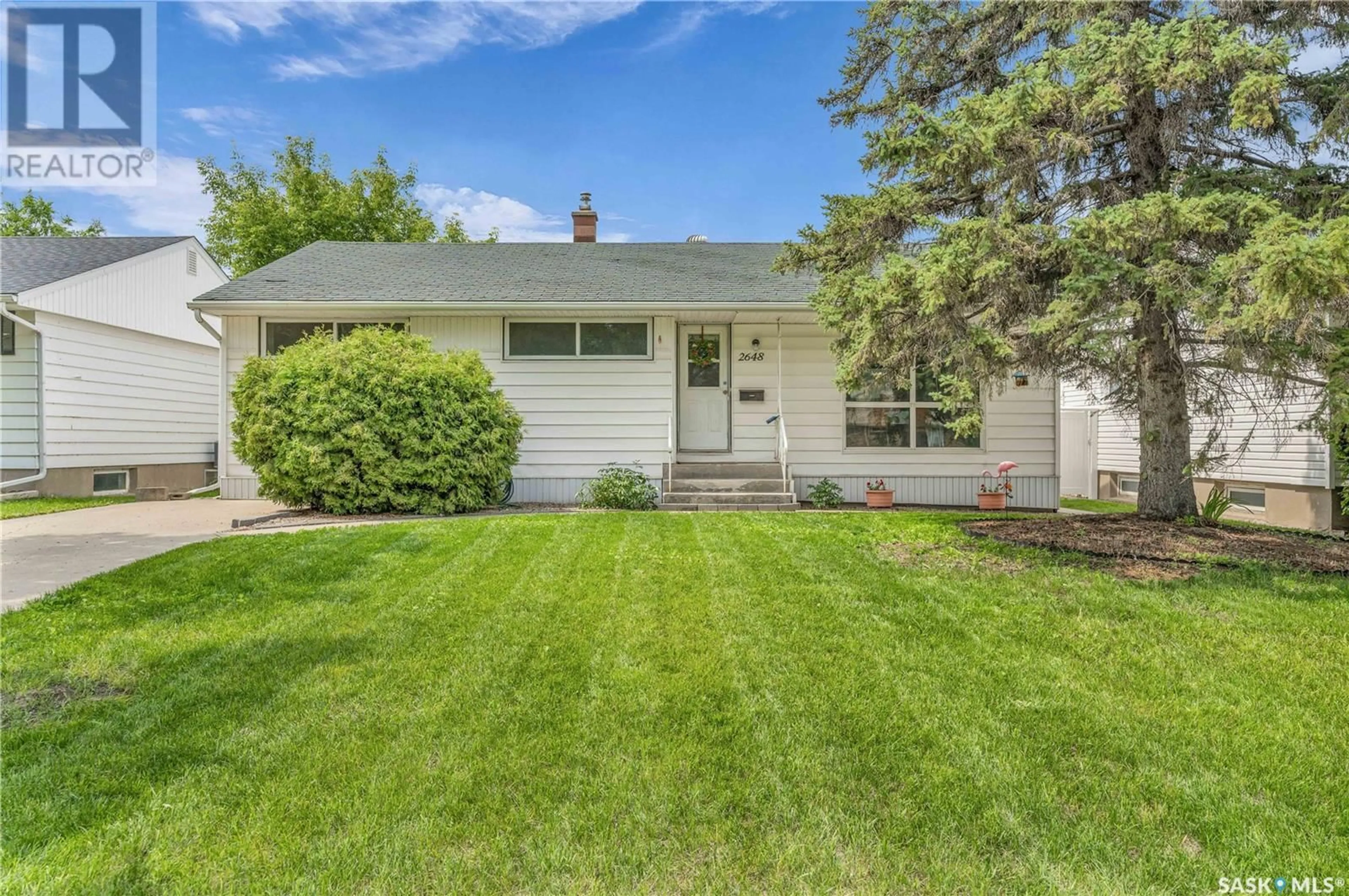 Home with vinyl exterior material, street for 2648 ROTHWELL STREET, Regina Saskatchewan S4N2E1