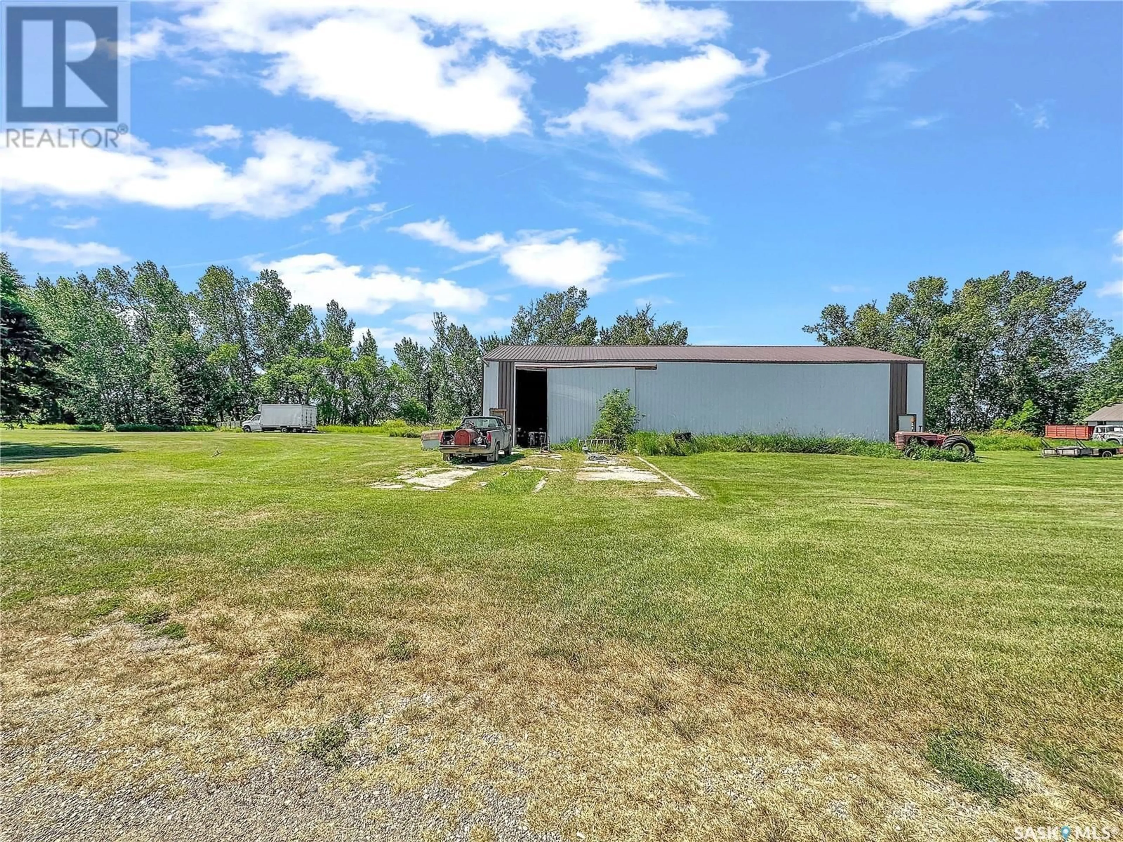 A pic from outside/outdoor area/front of a property/back of a property/a pic from drone, water/lake/river/ocean view for LOMENDA ACREAGE, Langenburg Rm No. 181 Saskatchewan S0A0M0