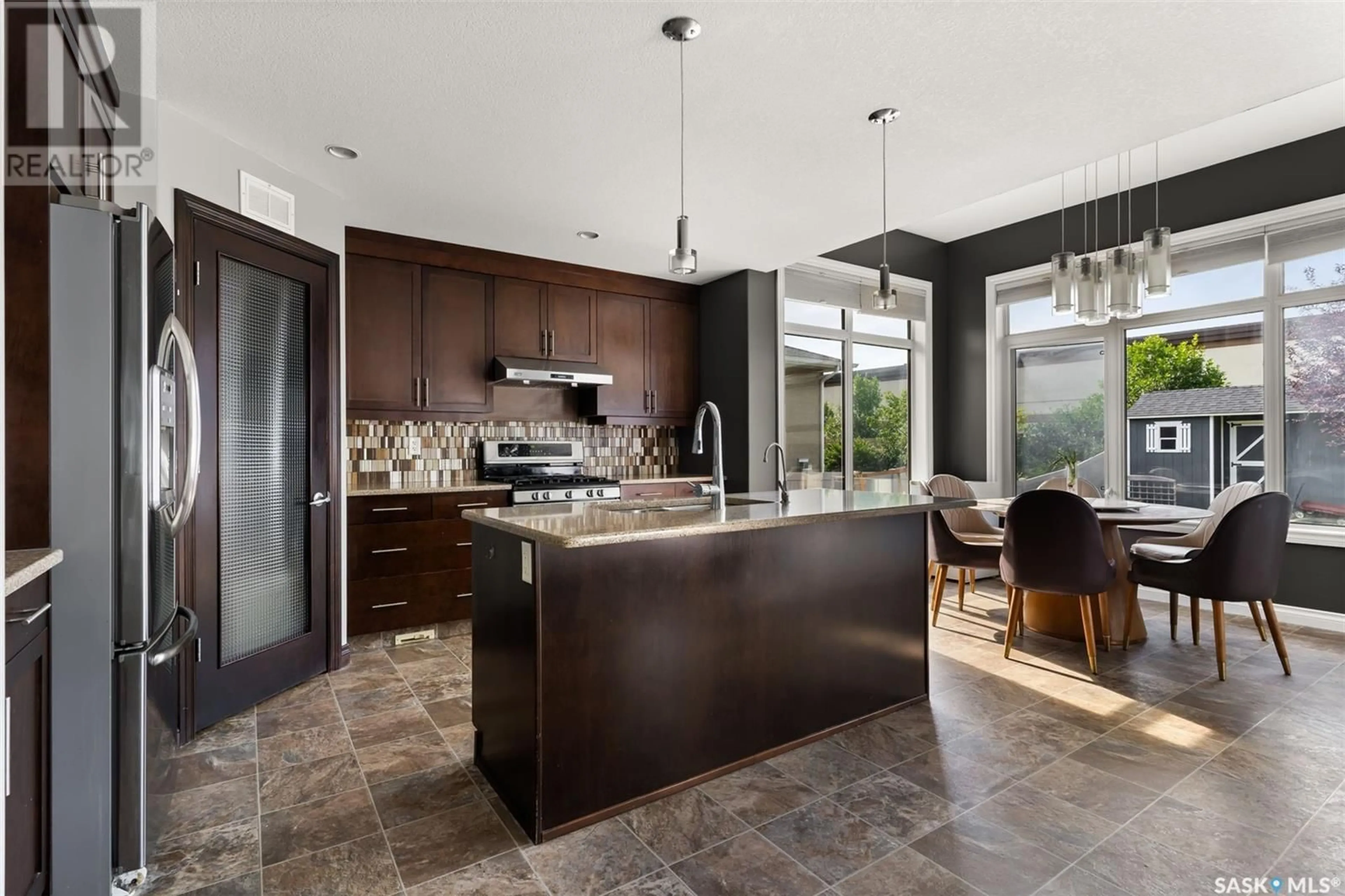 Contemporary kitchen, ceramic/tile floor for 4721 HAMES CRESCENT, Regina Saskatchewan S4W0B3