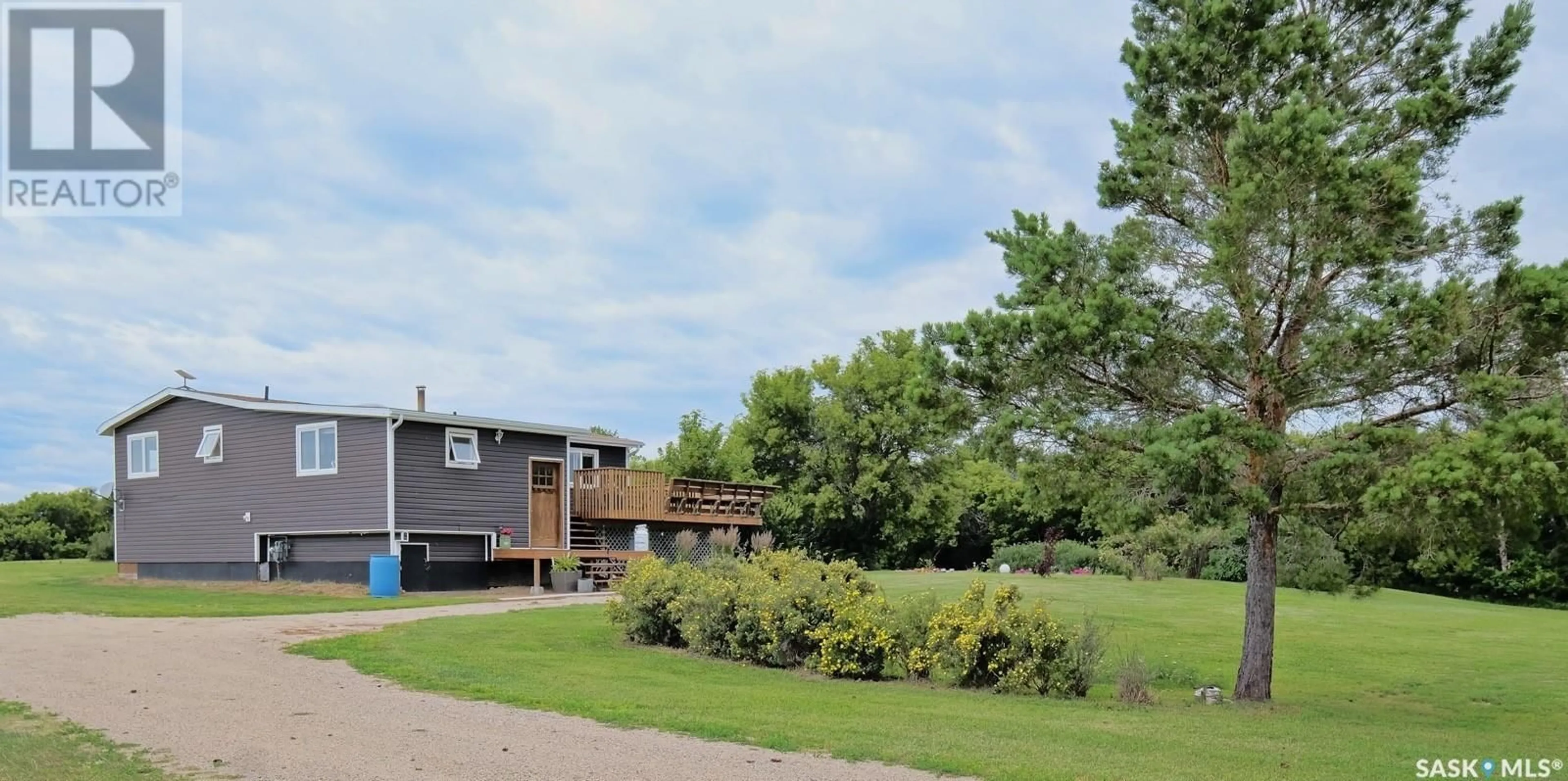 A pic from outside/outdoor area/front of a property/back of a property/a pic from drone, water/lake/river/ocean view for SHIPMAN ACREAGE, Grandview Rm No. 349 Saskatchewan S0K2C0