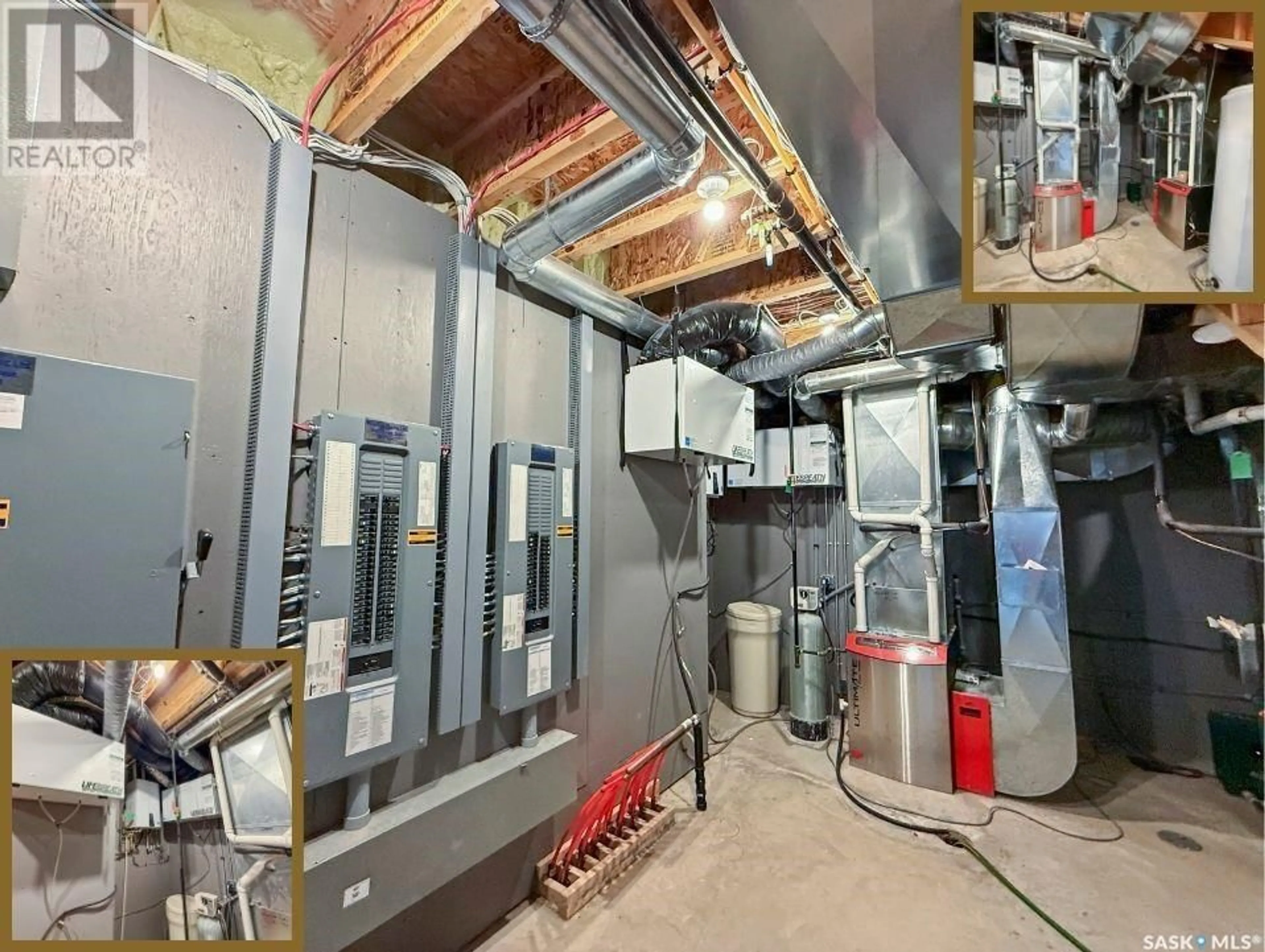 Kitchen with laundary machines, cement floor for #1 HWY ACREAGE HWY, Excelsior Rm No. 166 Saskatchewan S9H4M6