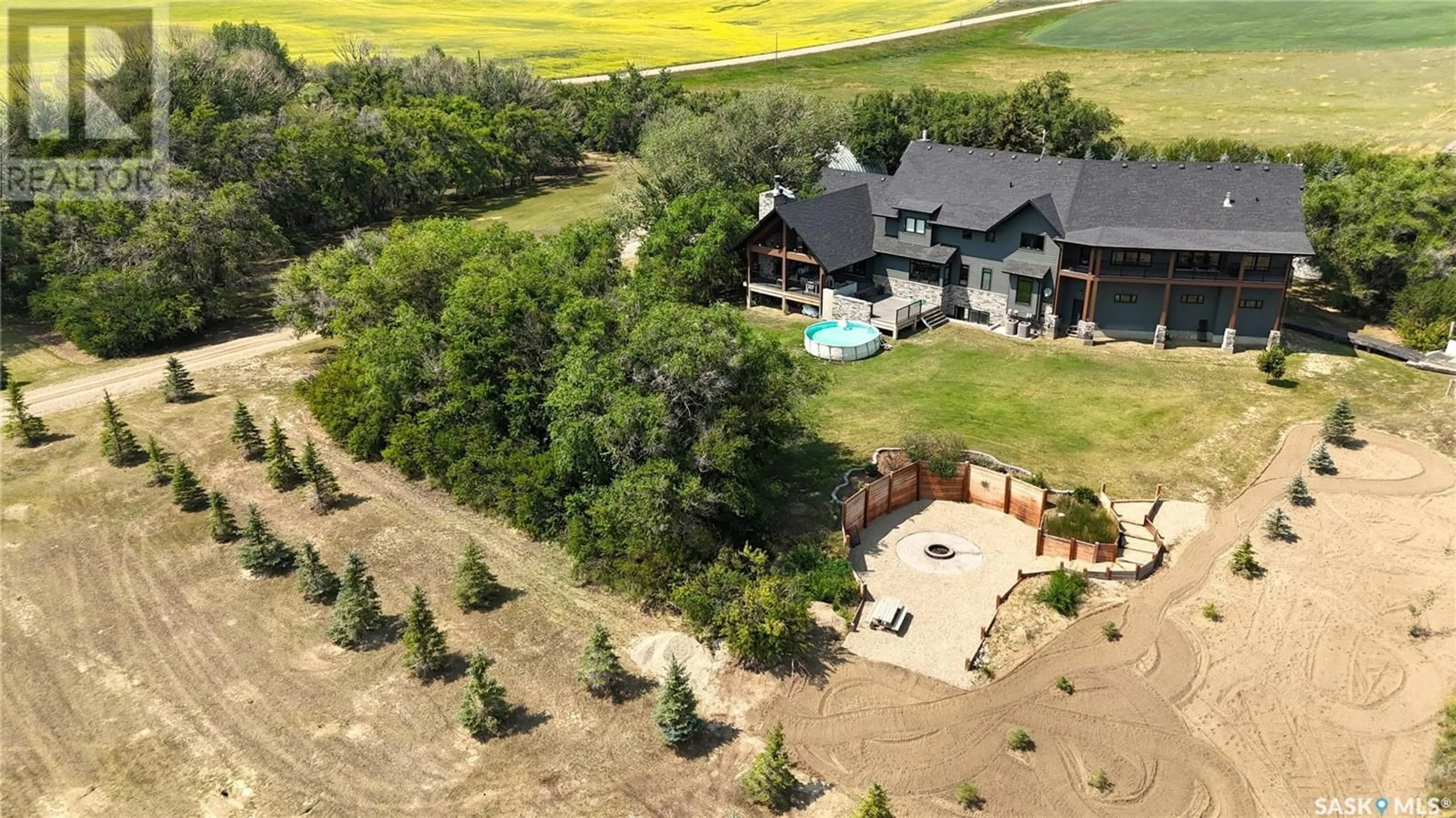 A pic from outside/outdoor area/front of a property/back of a property/a pic from drone, unknown for #1 HWY ACREAGE HWY, Excelsior Rm No. 166 Saskatchewan S9H4M6