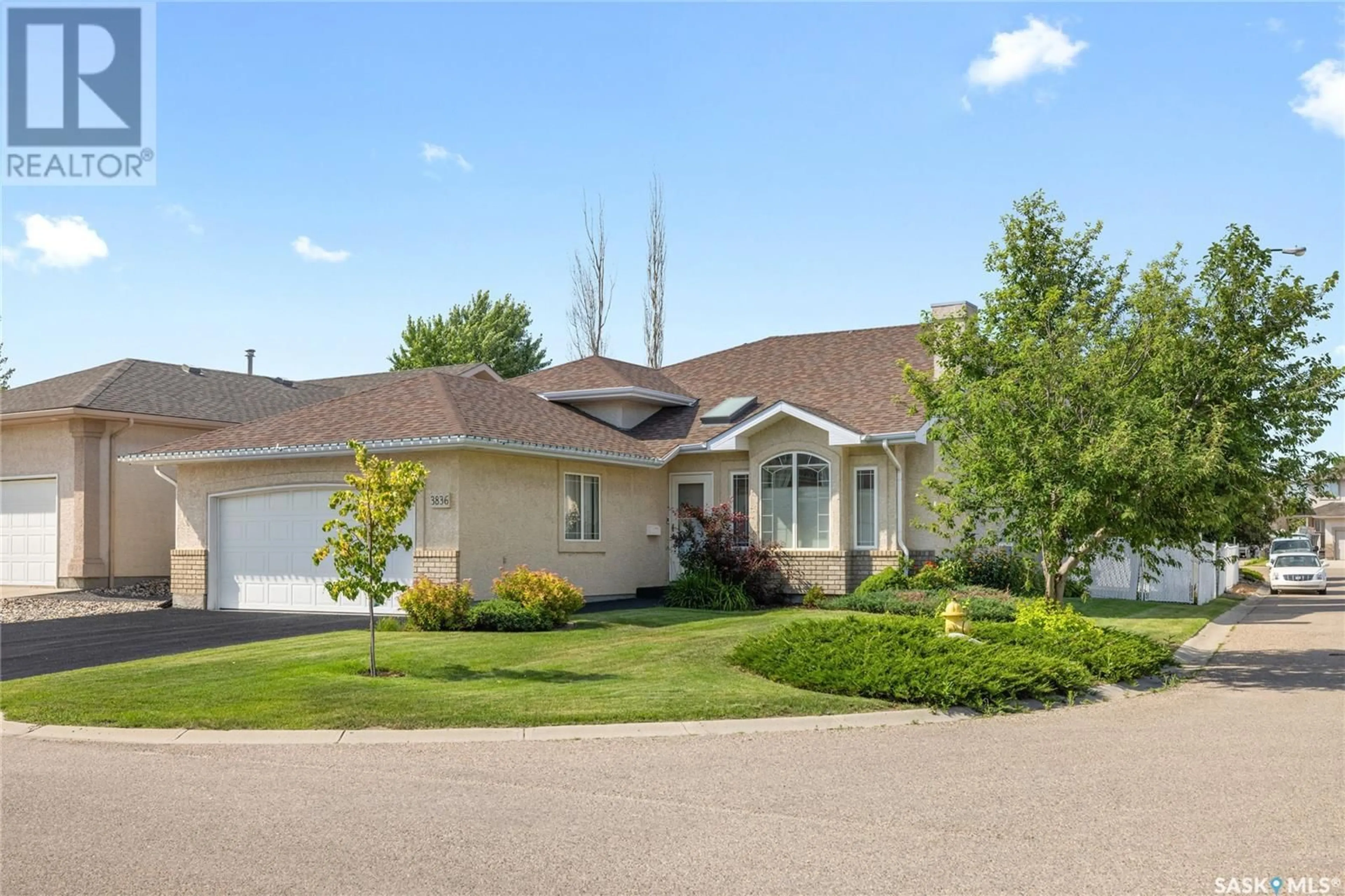 Home with vinyl exterior material, street for 3836 THAMES ROAD, Regina Saskatchewan S4V3A5