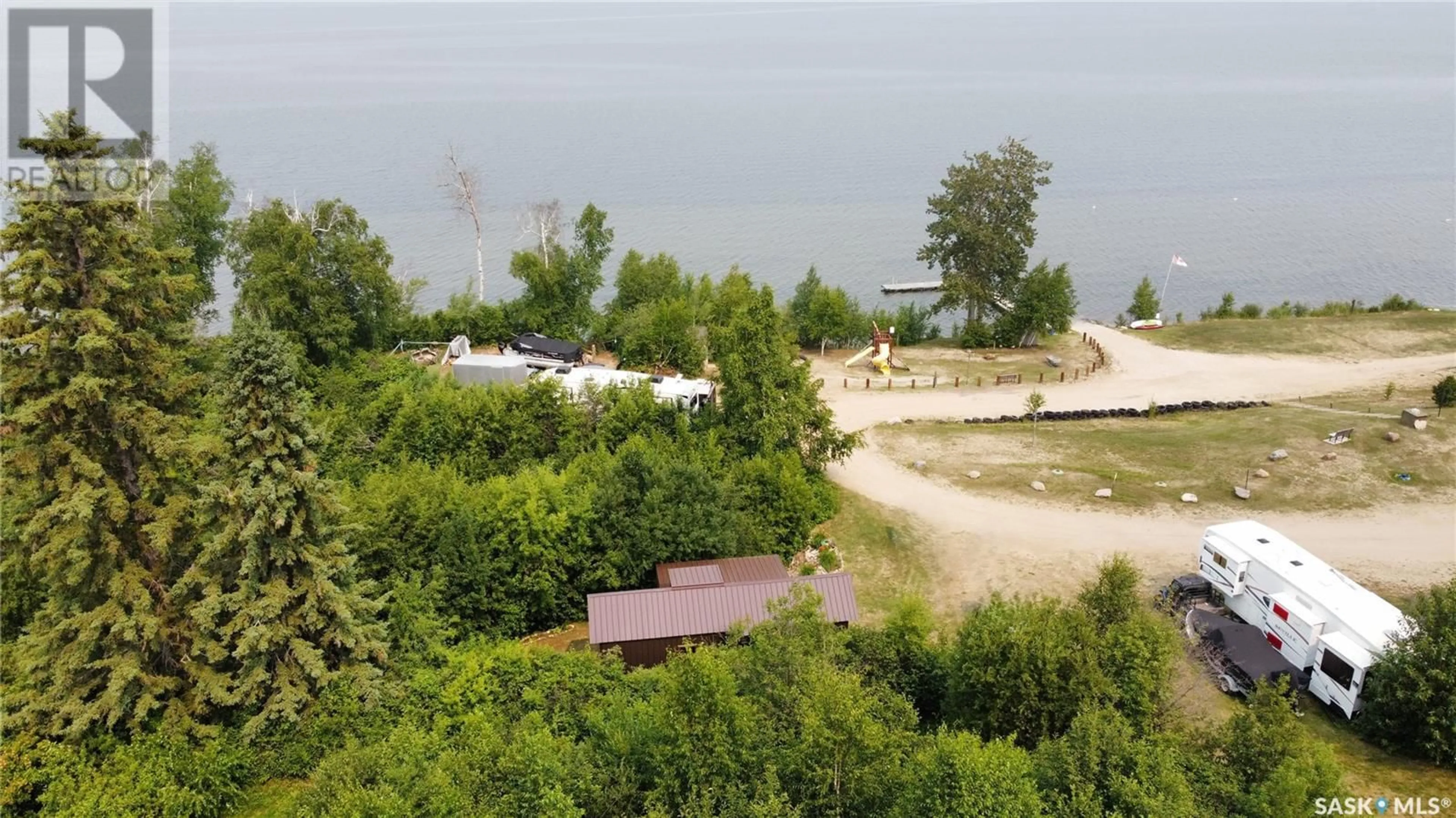 A pic from outside/outdoor area/front of a property/back of a property/a pic from drone, water/lake/river/ocean view for Tobin Lake Saskatchewan S0E1E0