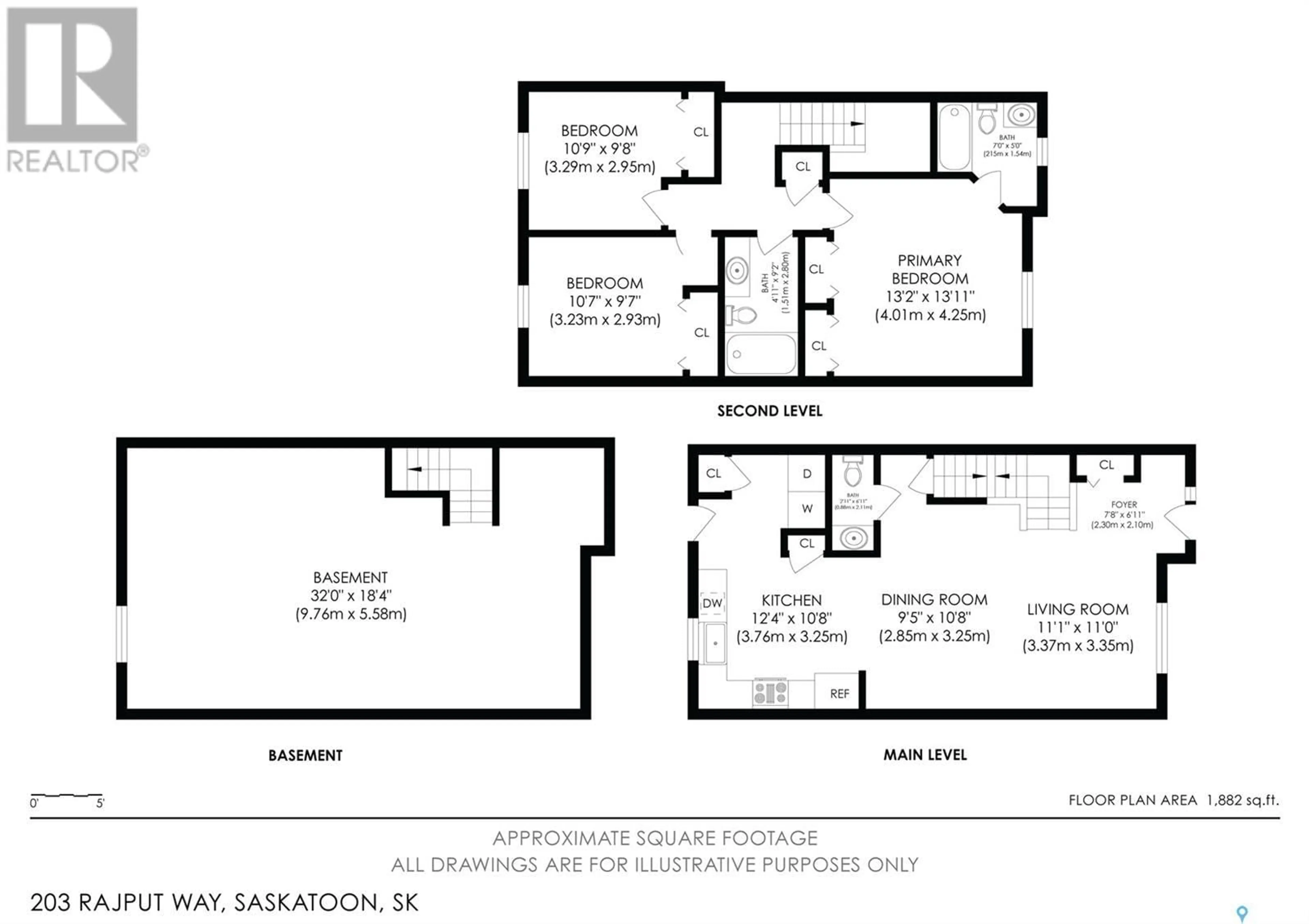 Floor plan for 203 RAJPUT WAY, Saskatoon Saskatchewan S7W0T7