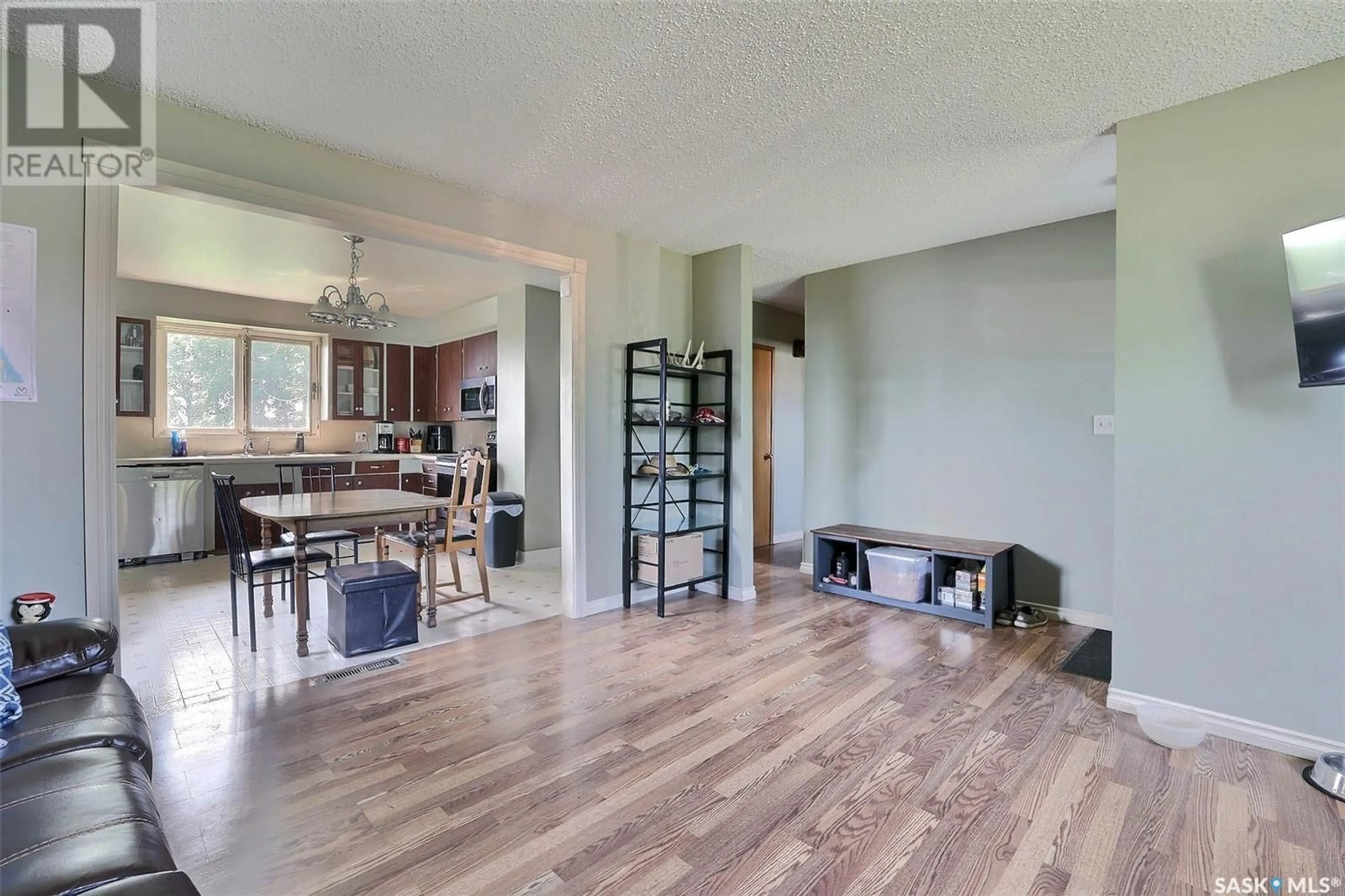 Open concept kitchen, wood/laminate floor for 1544 FROHLICK STREET, Holdfast Saskatchewan S0G2H0