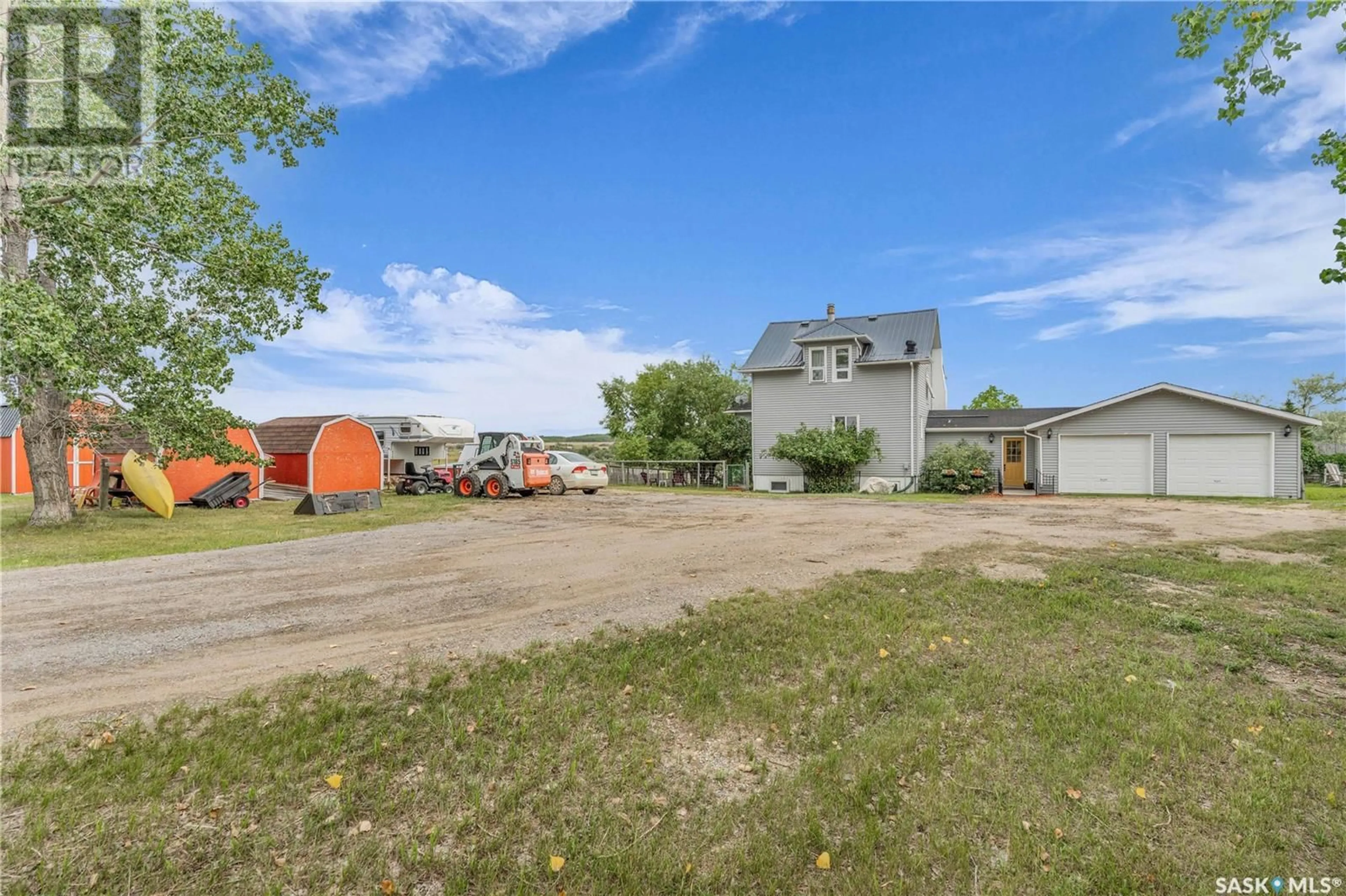 A pic from outside/outdoor area/front of a property/back of a property/a pic from drone, unknown for 212 TOWNSHIP ROAD, Lumsden Rm No. 189 Saskatchewan S0G3C0