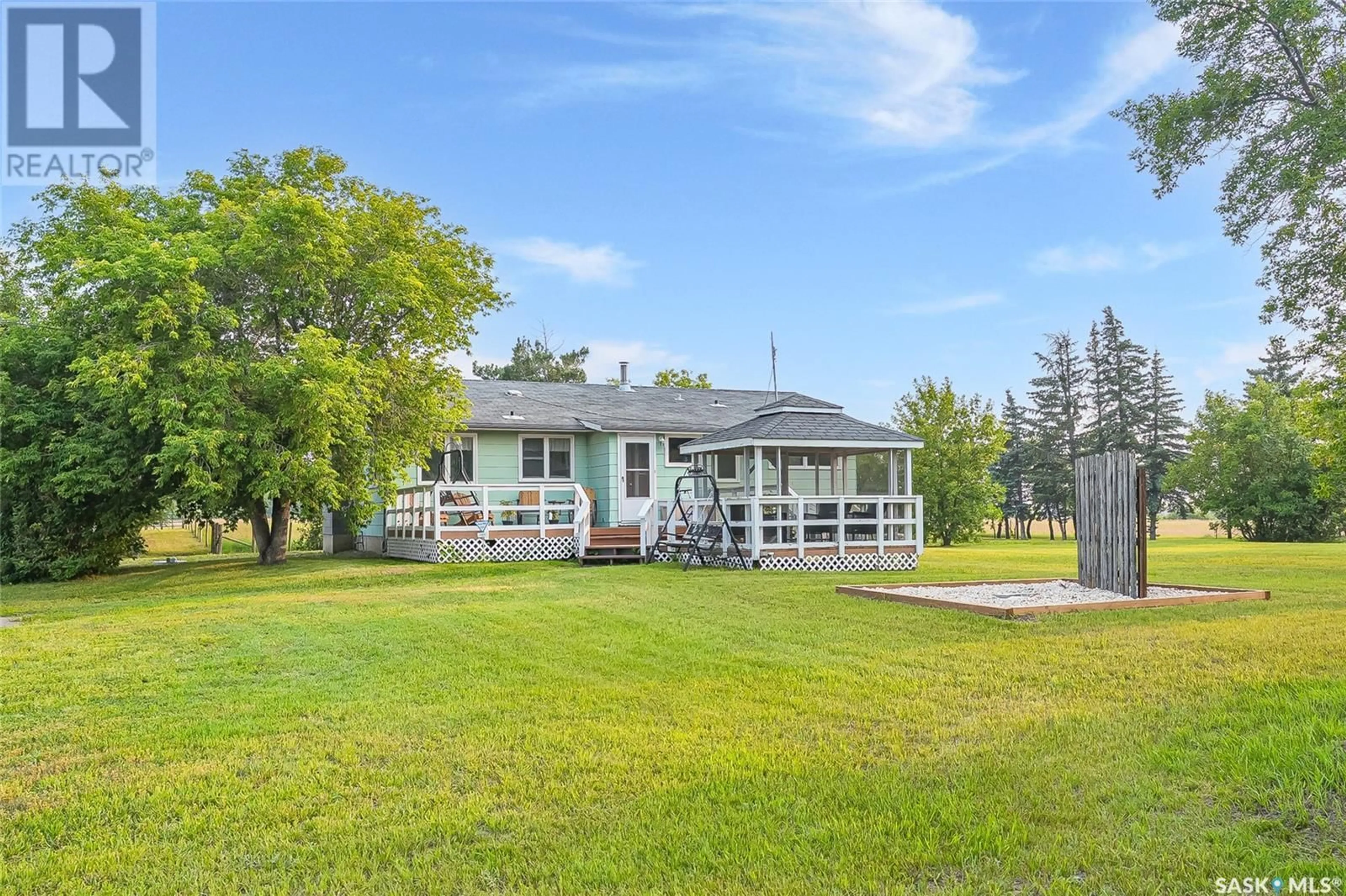 A pic from outside/outdoor area/front of a property/back of a property/a pic from drone, water/lake/river/ocean view for CIRCLE MC RANCH, Vanscoy Rm No. 345 Saskatchewan S7K3J6