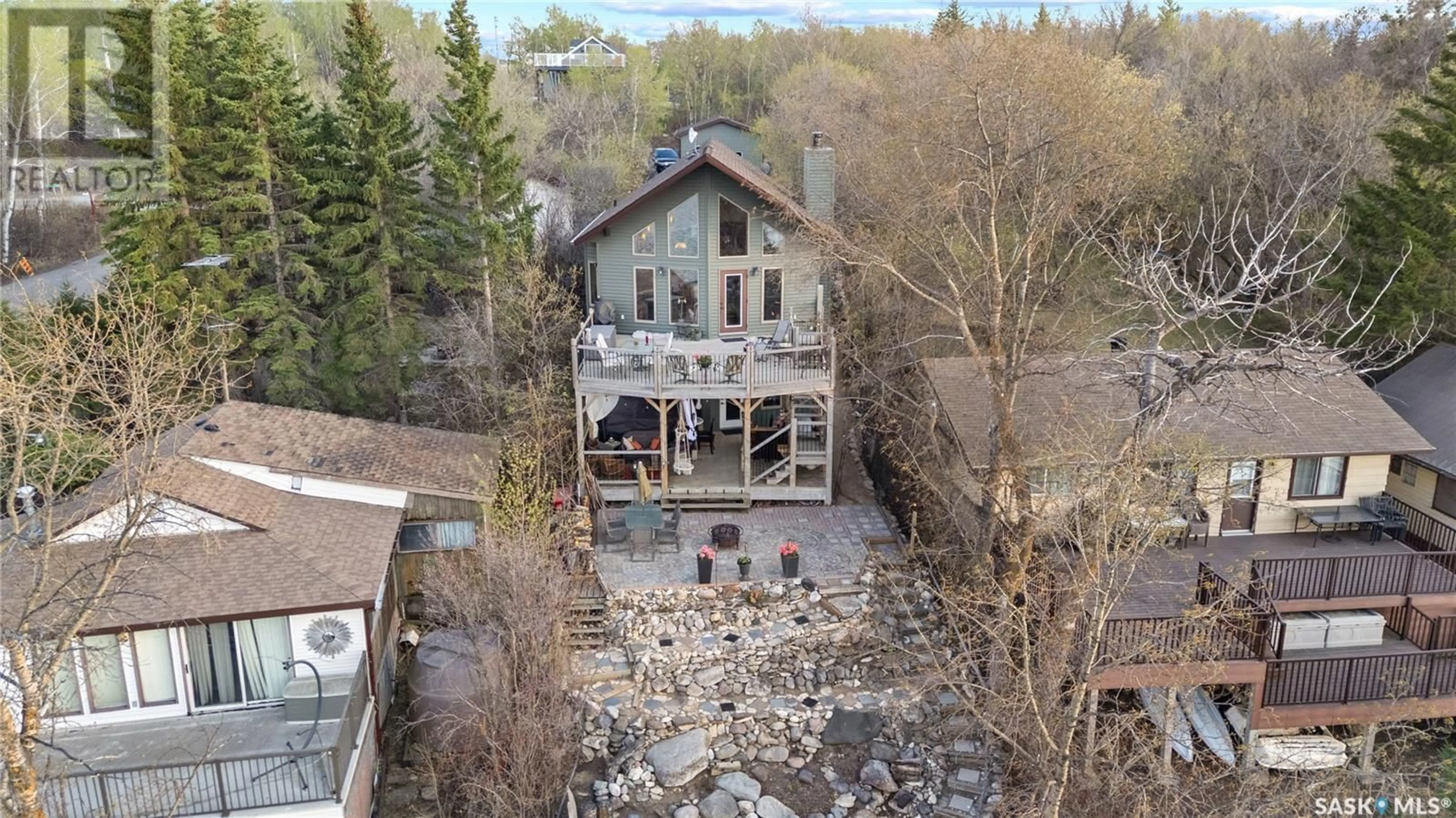 A pic from outside/outdoor area/front of a property/back of a property/a pic from drone, building for 97 BYNG AVENUE, Wakaw Lake Saskatchewan S0K4P0