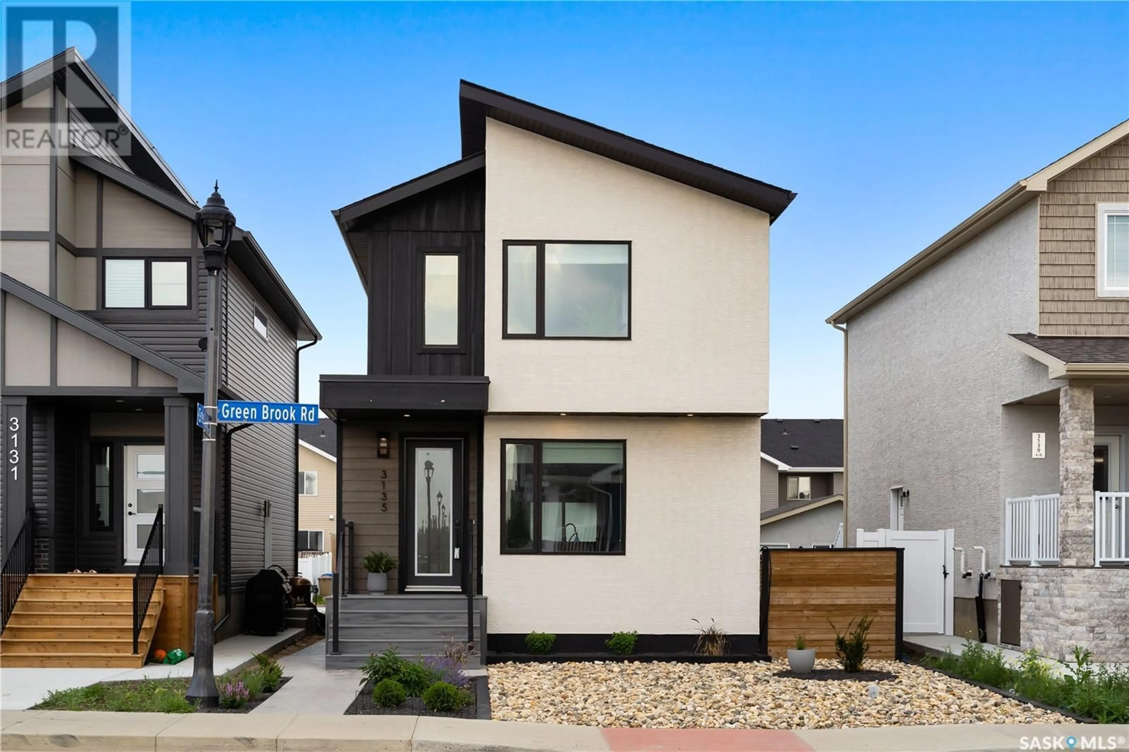 Home with vinyl exterior material, street for 3135 GREEN BROOK ROAD, Regina Saskatchewan S4V3R8