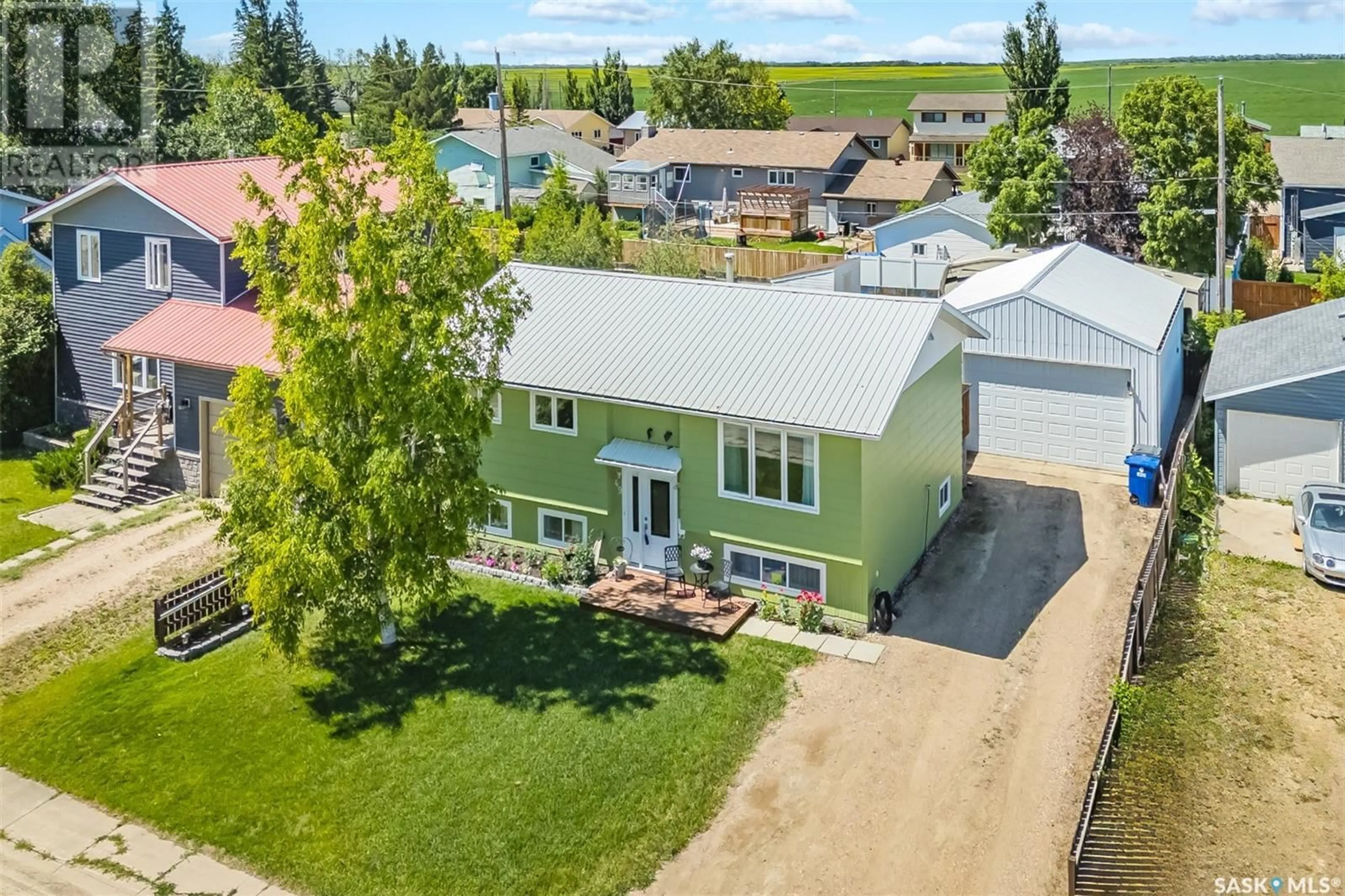 A pic from outside/outdoor area/front of a property/back of a property/a pic from drone, street for 49 BLAKE CRESCENT, Aberdeen Saskatchewan S0K0A0