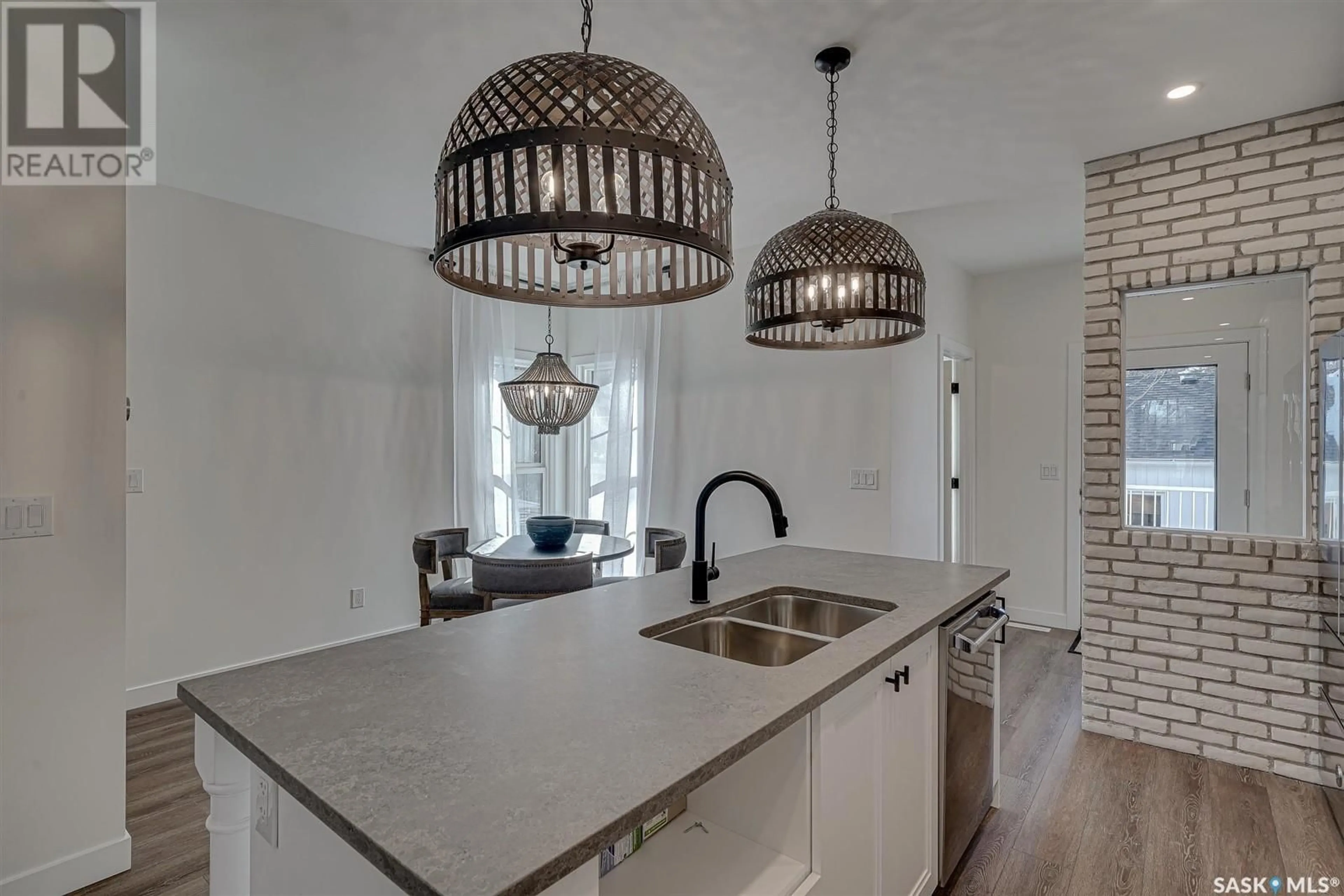 Contemporary kitchen, ceramic/tile floor for 1403 EDWARD AVENUE, Saskatoon Saskatchewan S7K3B2