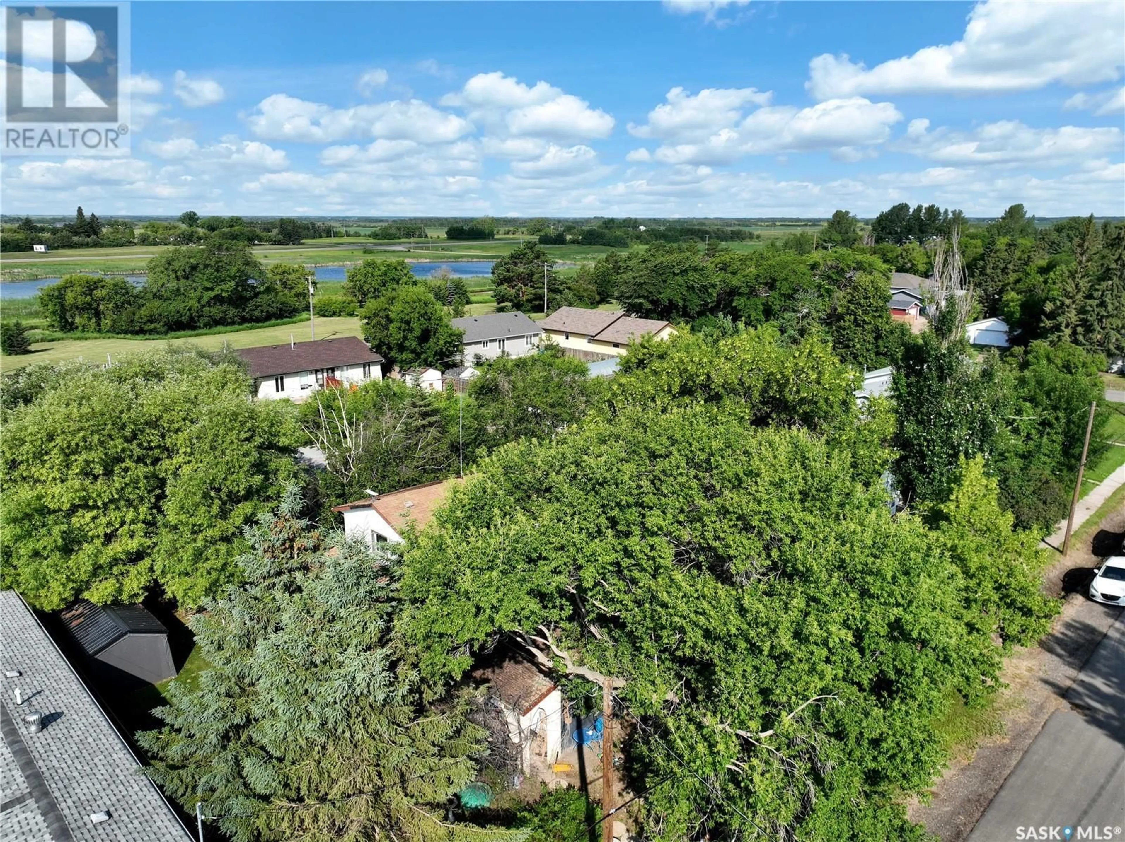 A pic from outside/outdoor area/front of a property/back of a property/a pic from drone, water/lake/river/ocean view for 204 ALLAN AVENUE, Saltcoats Saskatchewan S0A3R0