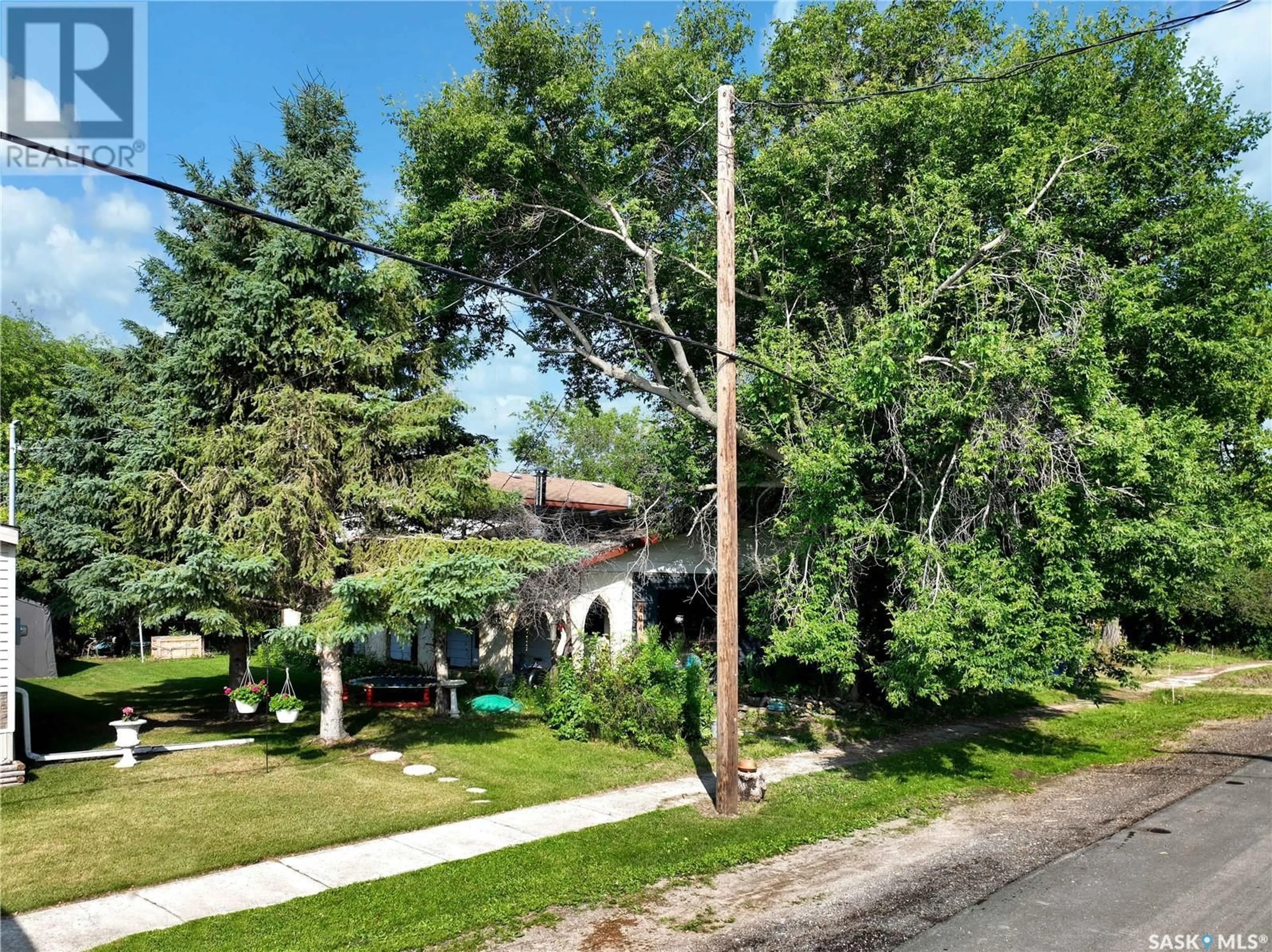 A pic from outside/outdoor area/front of a property/back of a property/a pic from drone, street for 204 ALLAN AVENUE, Saltcoats Saskatchewan S0A3R0