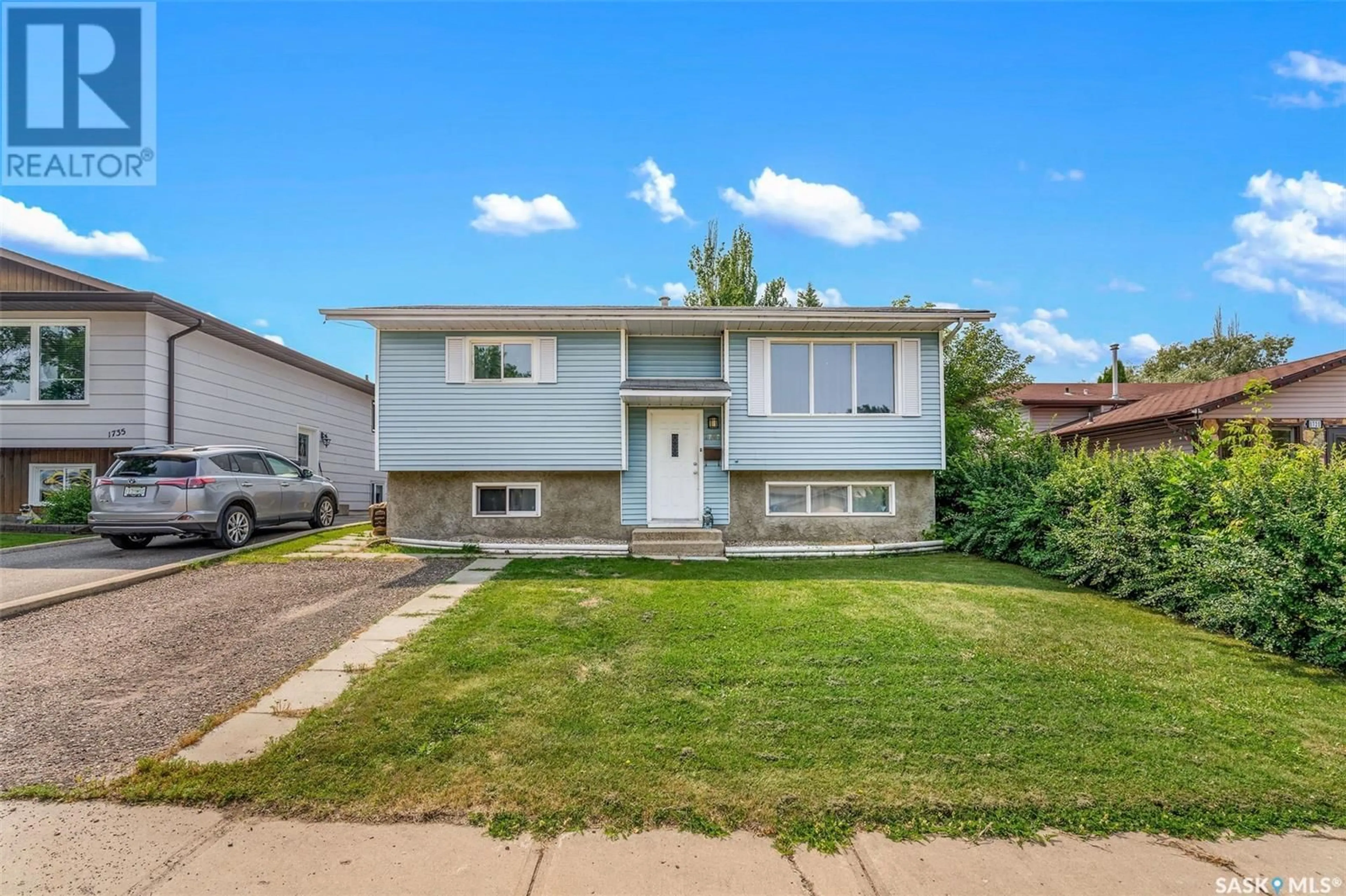 Home with vinyl exterior material, street for 1727 DAISLEY ROAD, Prince Albert Saskatchewan S5V7E3