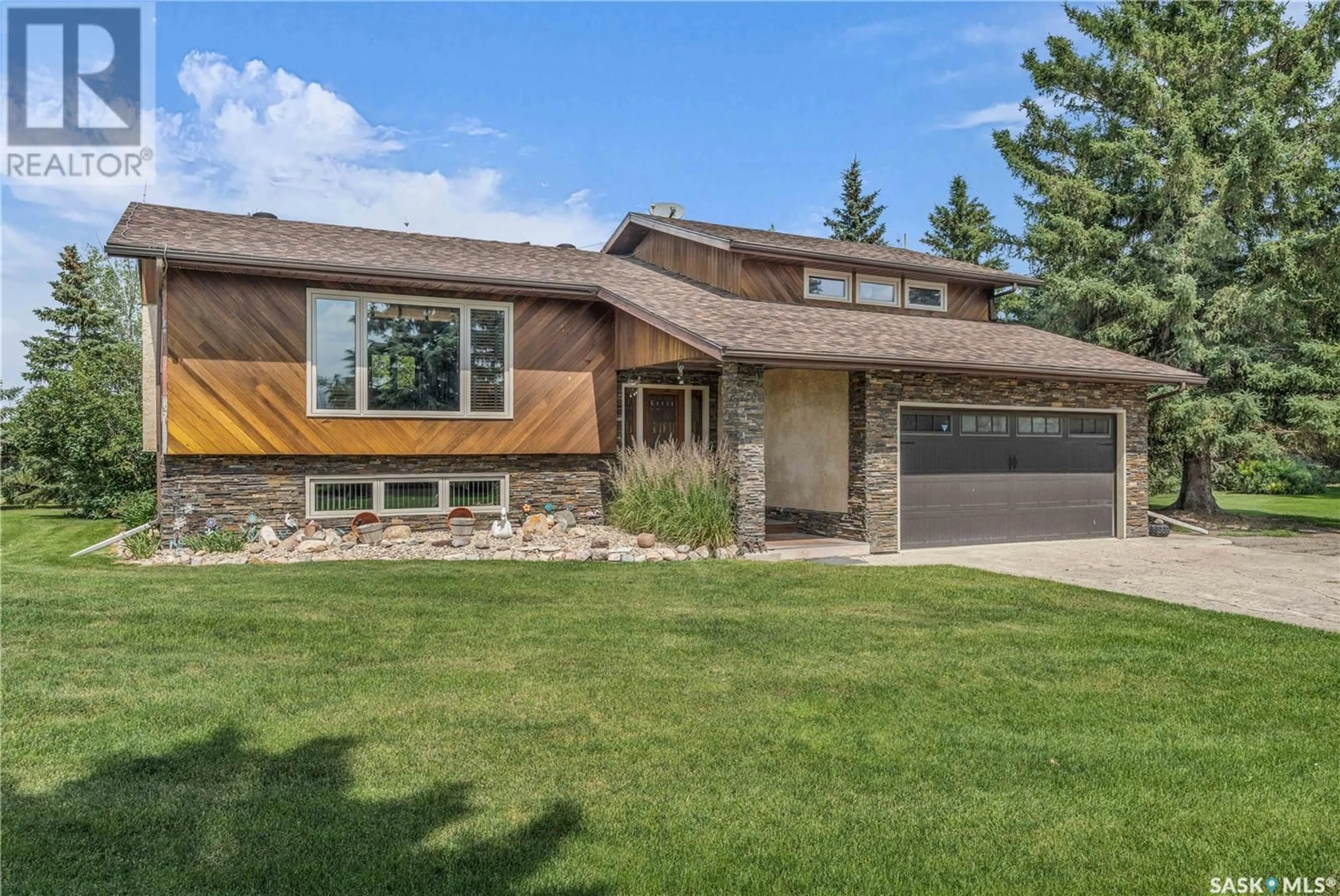 Home with brick exterior material, street for MORLEY ACREAGE, Francis Rm No. 127 Saskatchewan S0G1V0