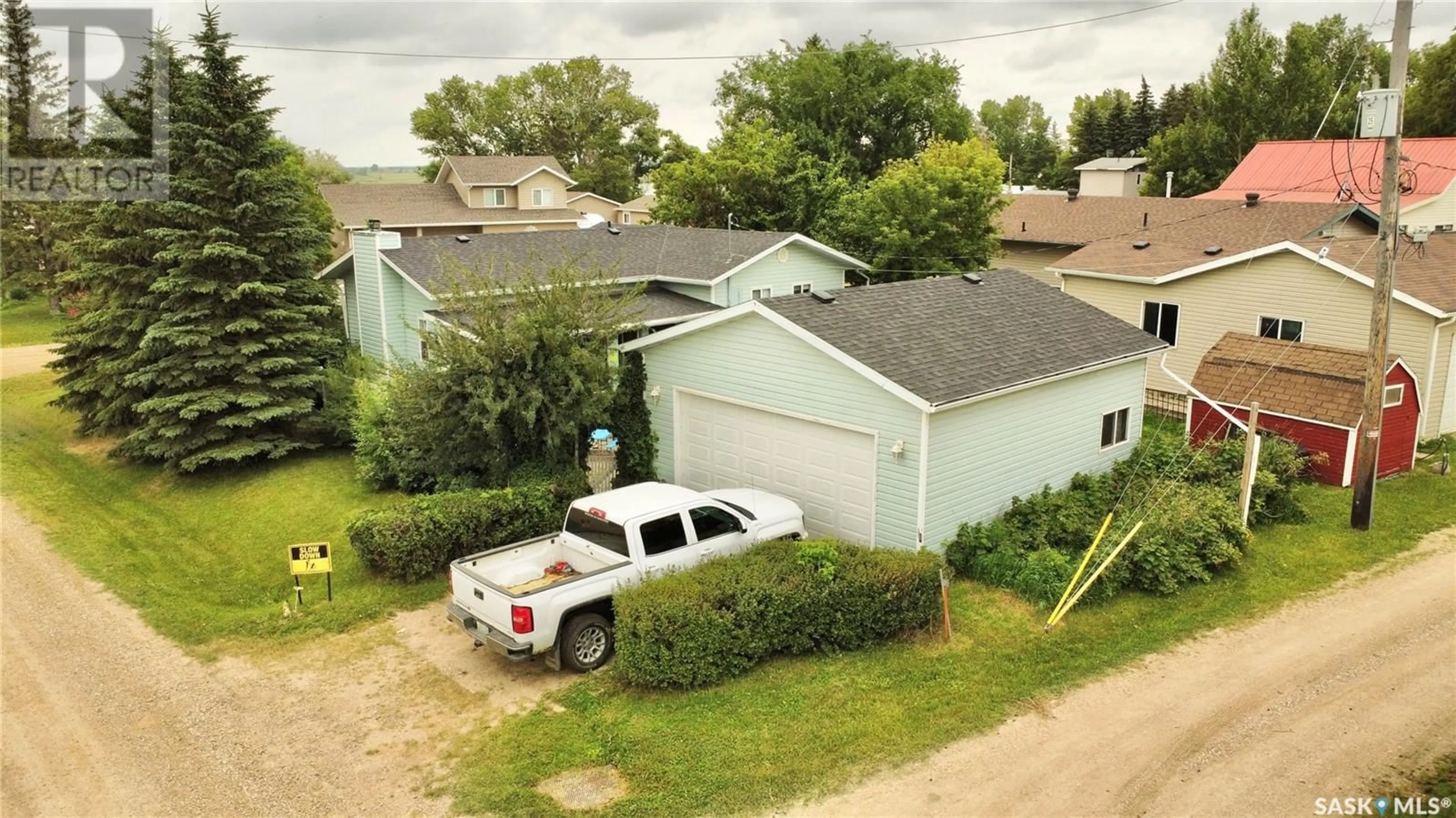 A pic from outside/outdoor area/front of a property/back of a property/a pic from drone, street for 2 HORDERN STREET, Shields Saskatchewan S7C0A1