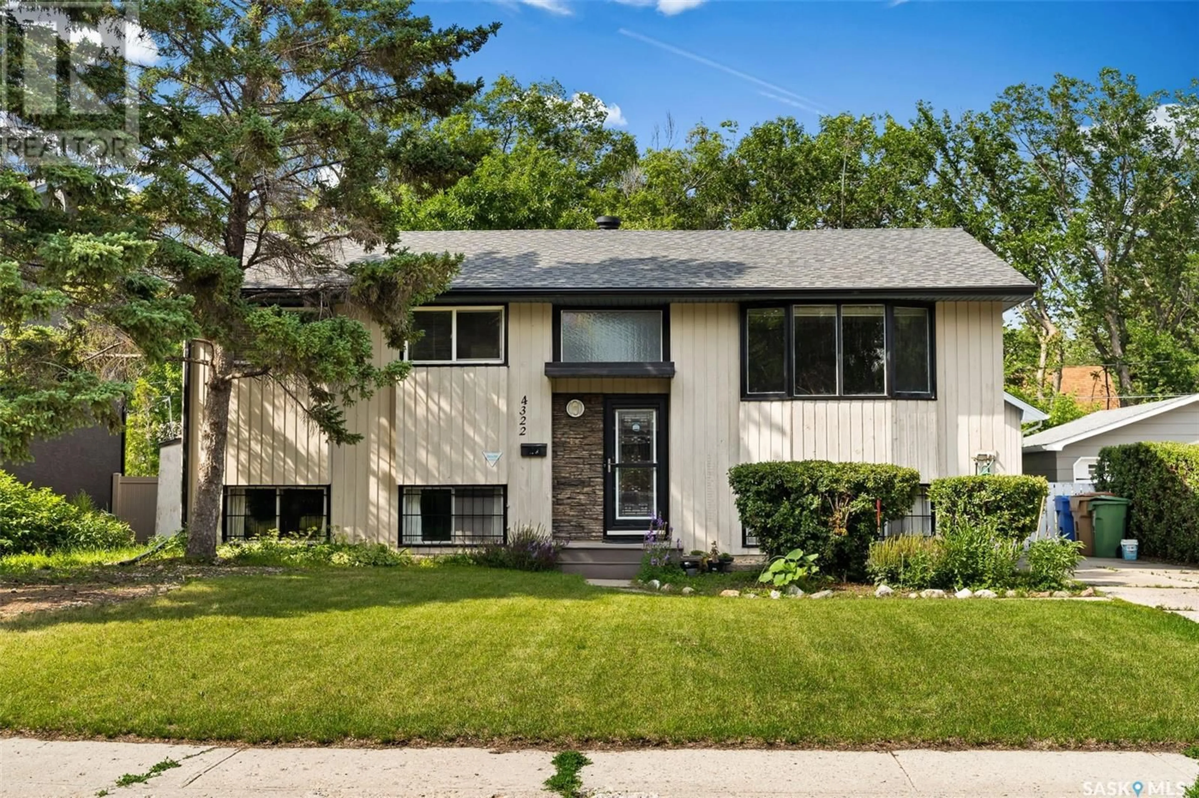 Home with vinyl exterior material, street for 4322 CASTLE ROAD, Regina Saskatchewan S4S4W3