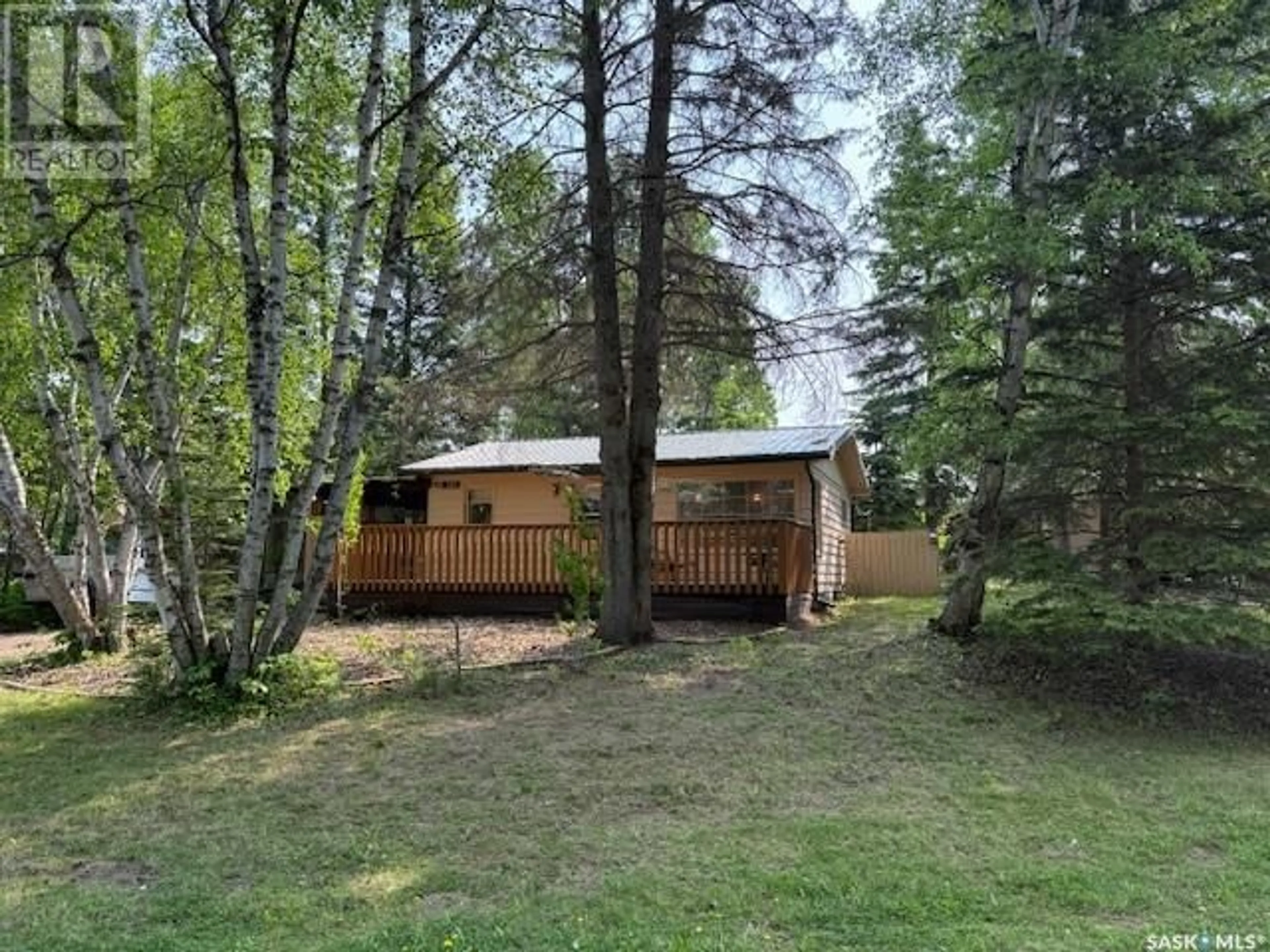 A pic from outside/outdoor area/front of a property/back of a property/a pic from drone, forest/trees view for 214 WILLOW AVENUE, Duck Mountain Provincial Park Saskatchewan S0A1S0