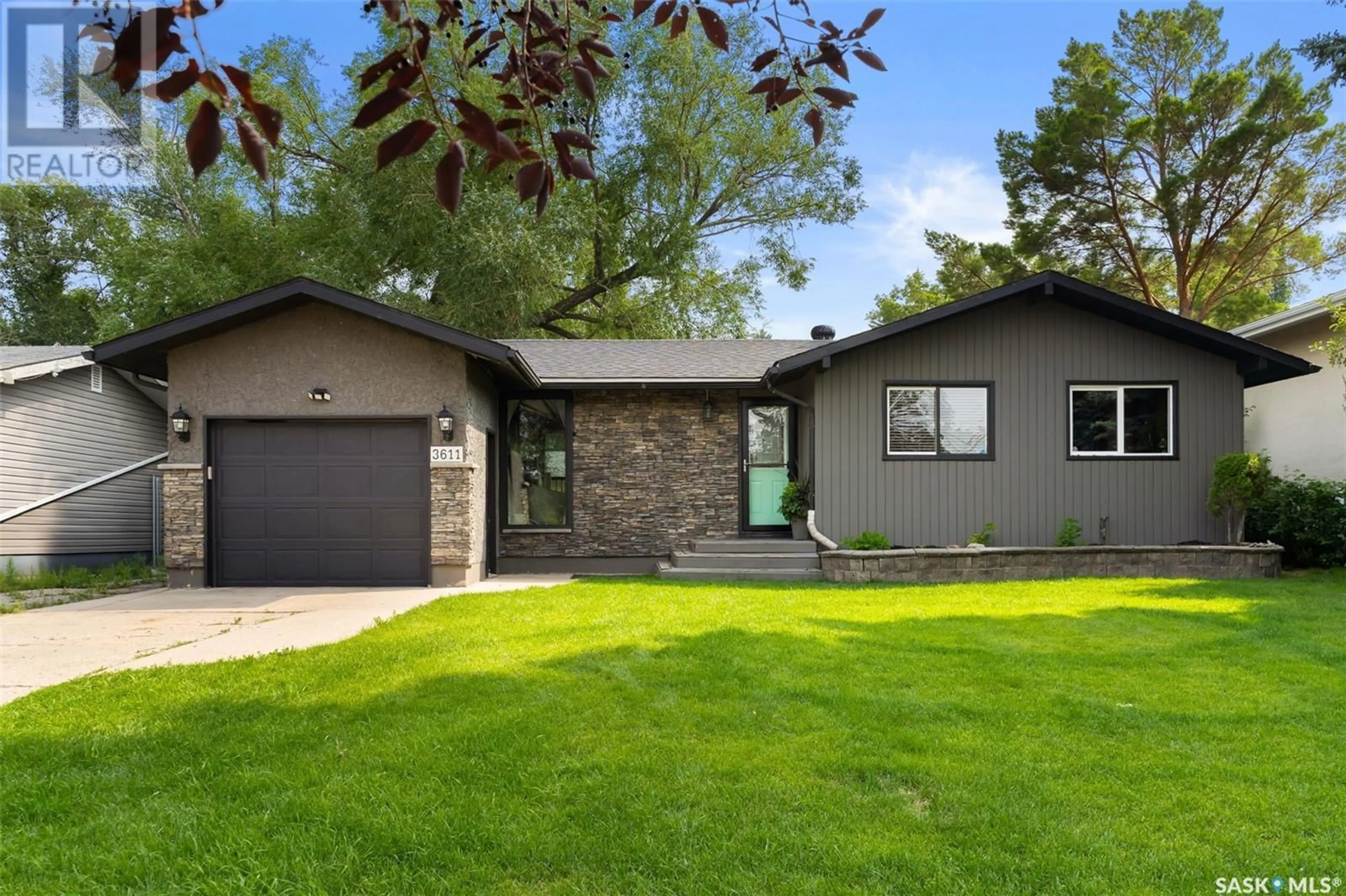 Home with vinyl exterior material, street for 3611 25TH AVENUE, Regina Saskatchewan S4S1L7