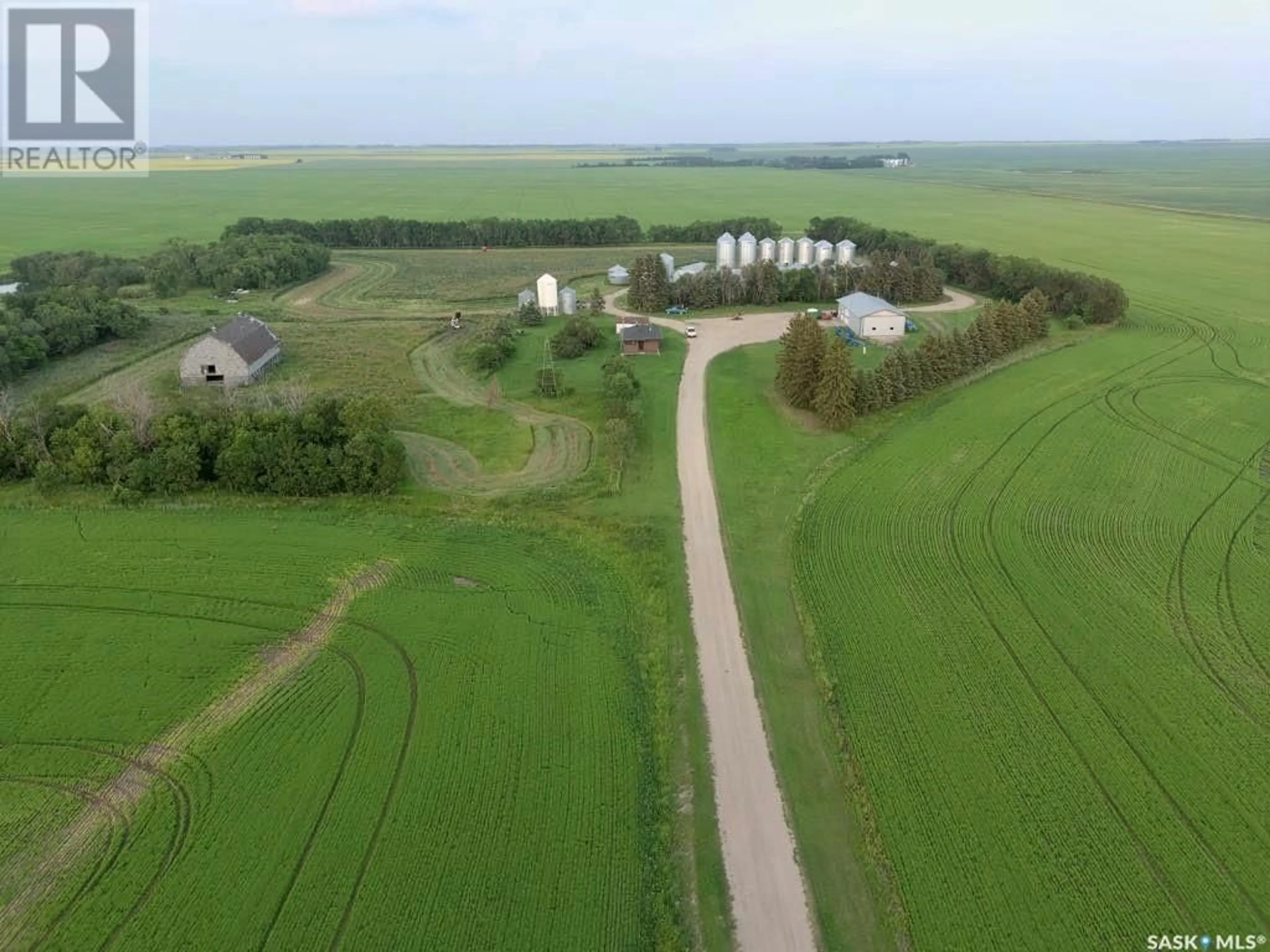 A pic from outside/outdoor area/front of a property/back of a property/a pic from drone, street for RUECKER ACREAGE, Abernethy Rm No. 186 Saskatchewan S0A0A0