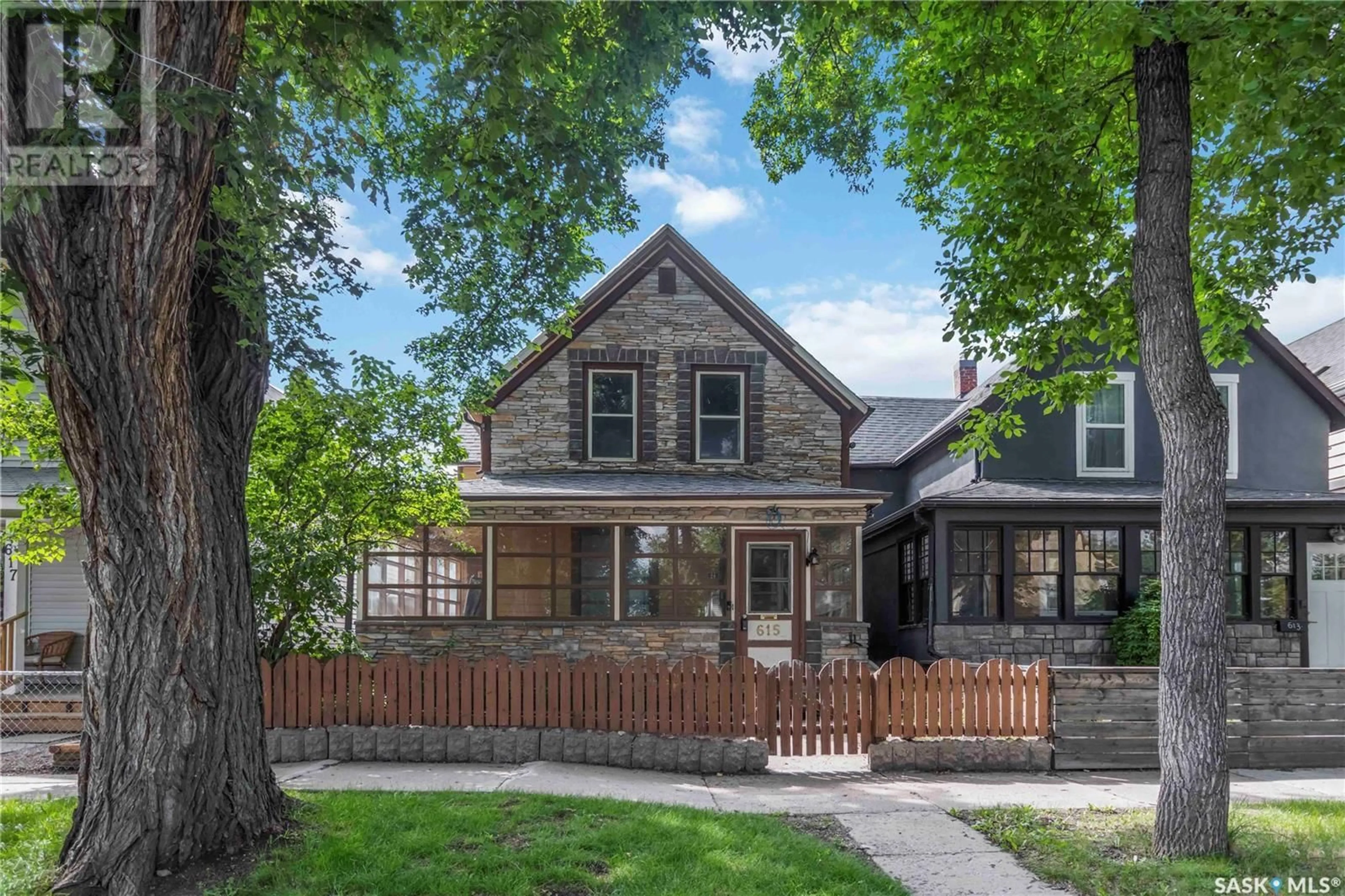 Home with brick exterior material, street for 615 G AVENUE, Saskatoon Saskatchewan S7M1V8