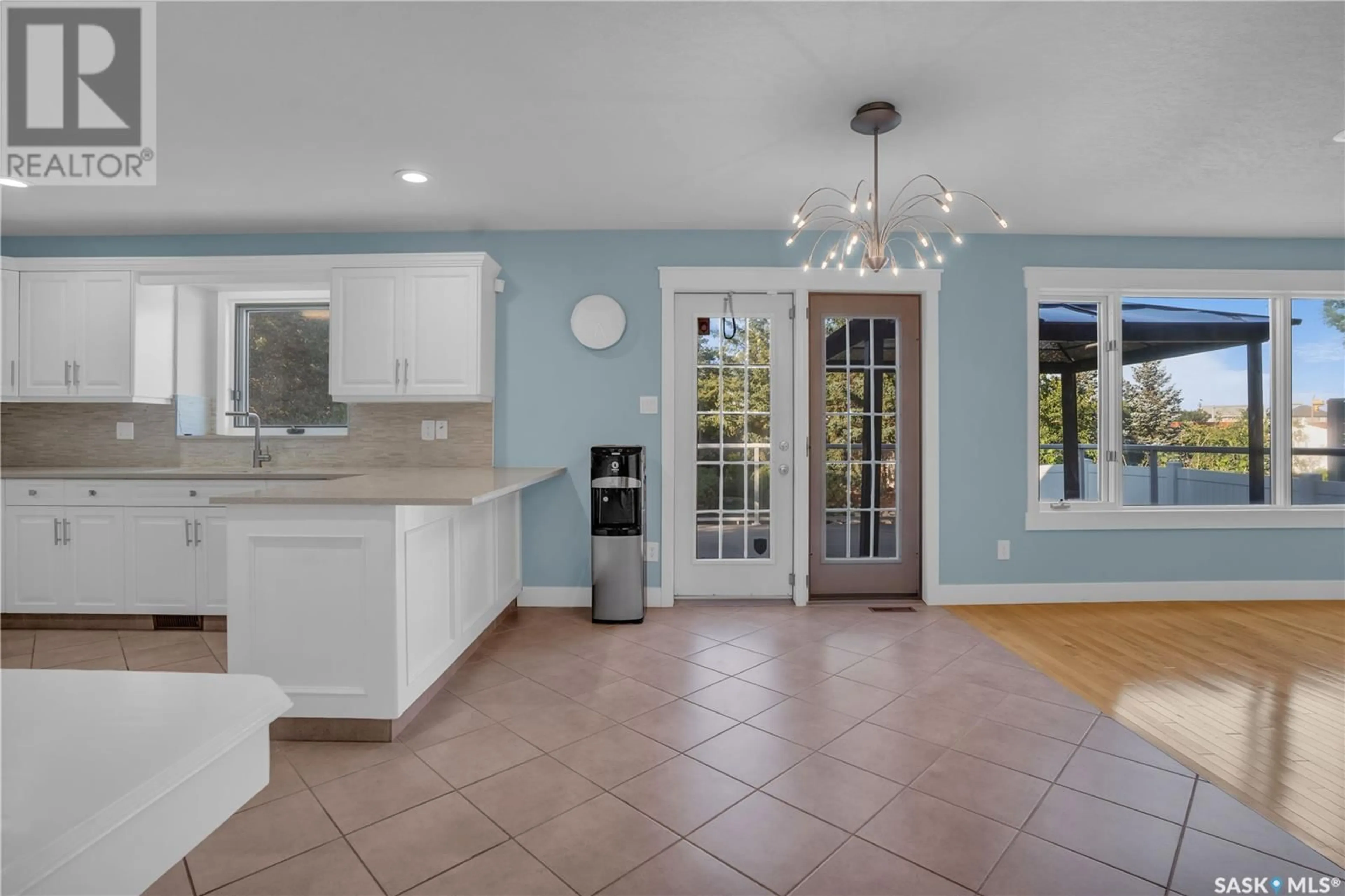 Open concept kitchen, ceramic/tile floor for 4244 WASCANA RIDGE, Regina Saskatchewan S4V2T2