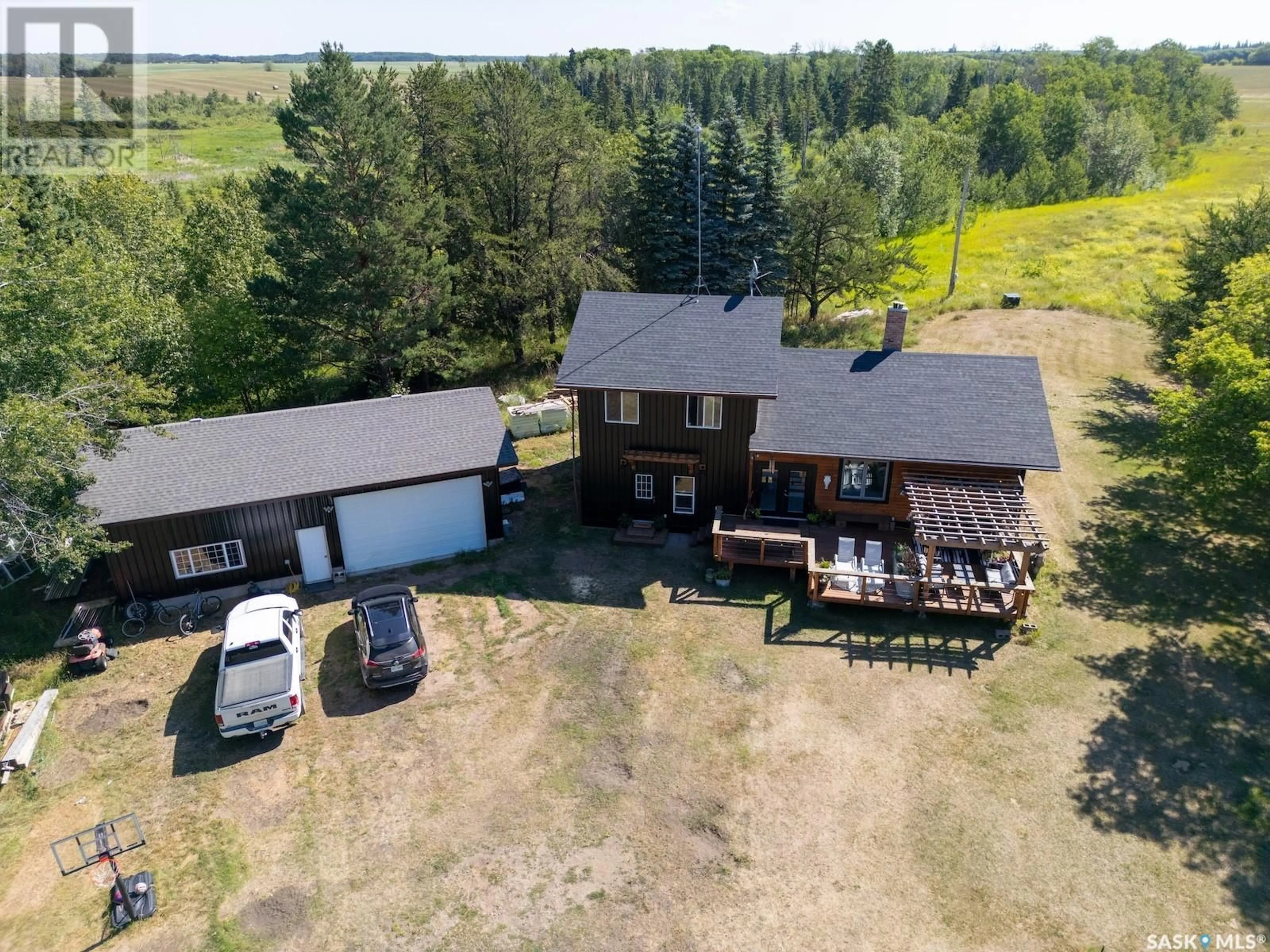 A pic from outside/outdoor area/front of a property/back of a property/a pic from drone, unknown for WILD SPIRIT ACREAGE, Shellbrook Rm No. 493 Saskatchewan S0J2E0