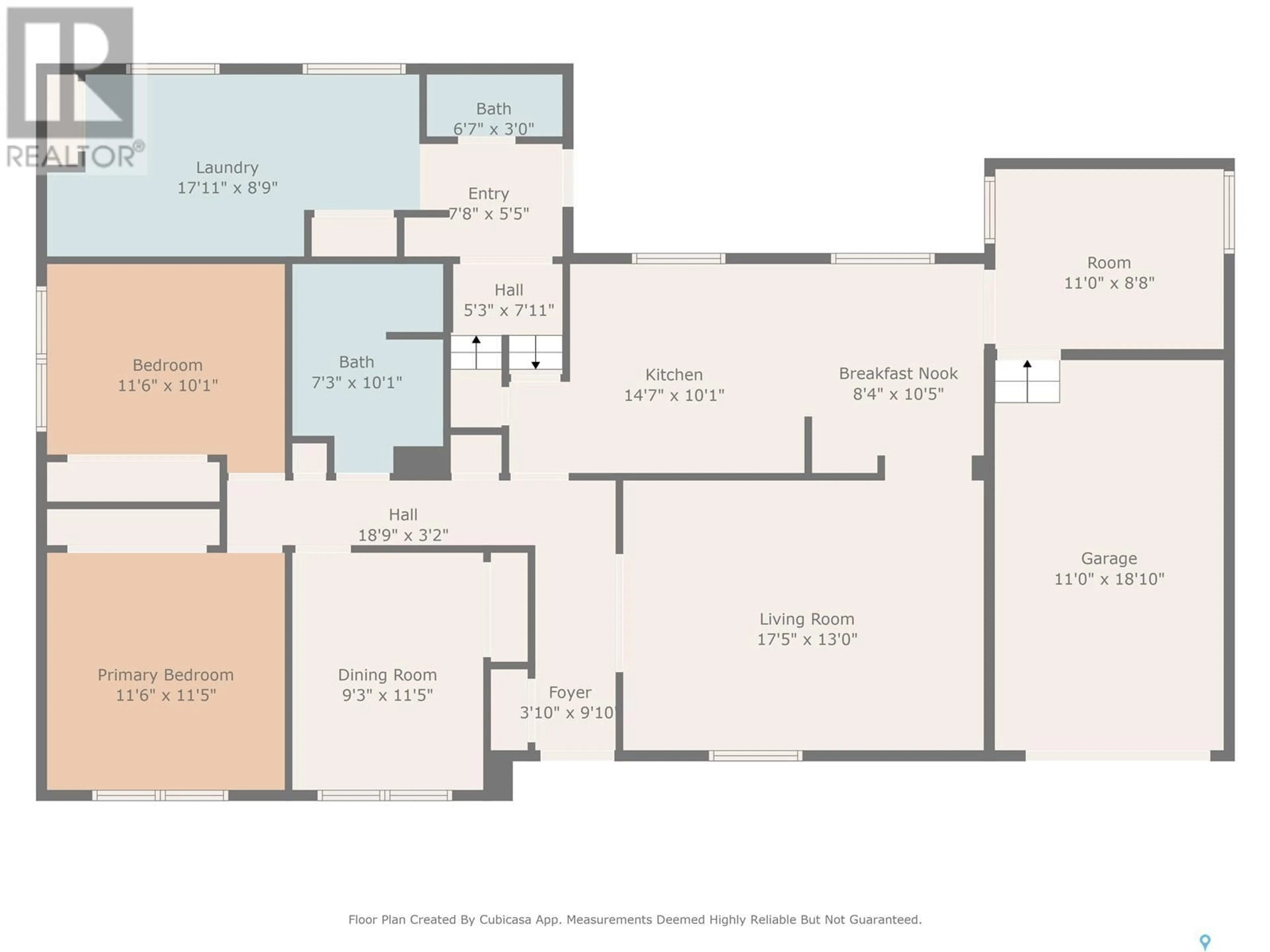 Floor plan for 307 U AVENUE, Saskatoon Saskatchewan S7L3C6