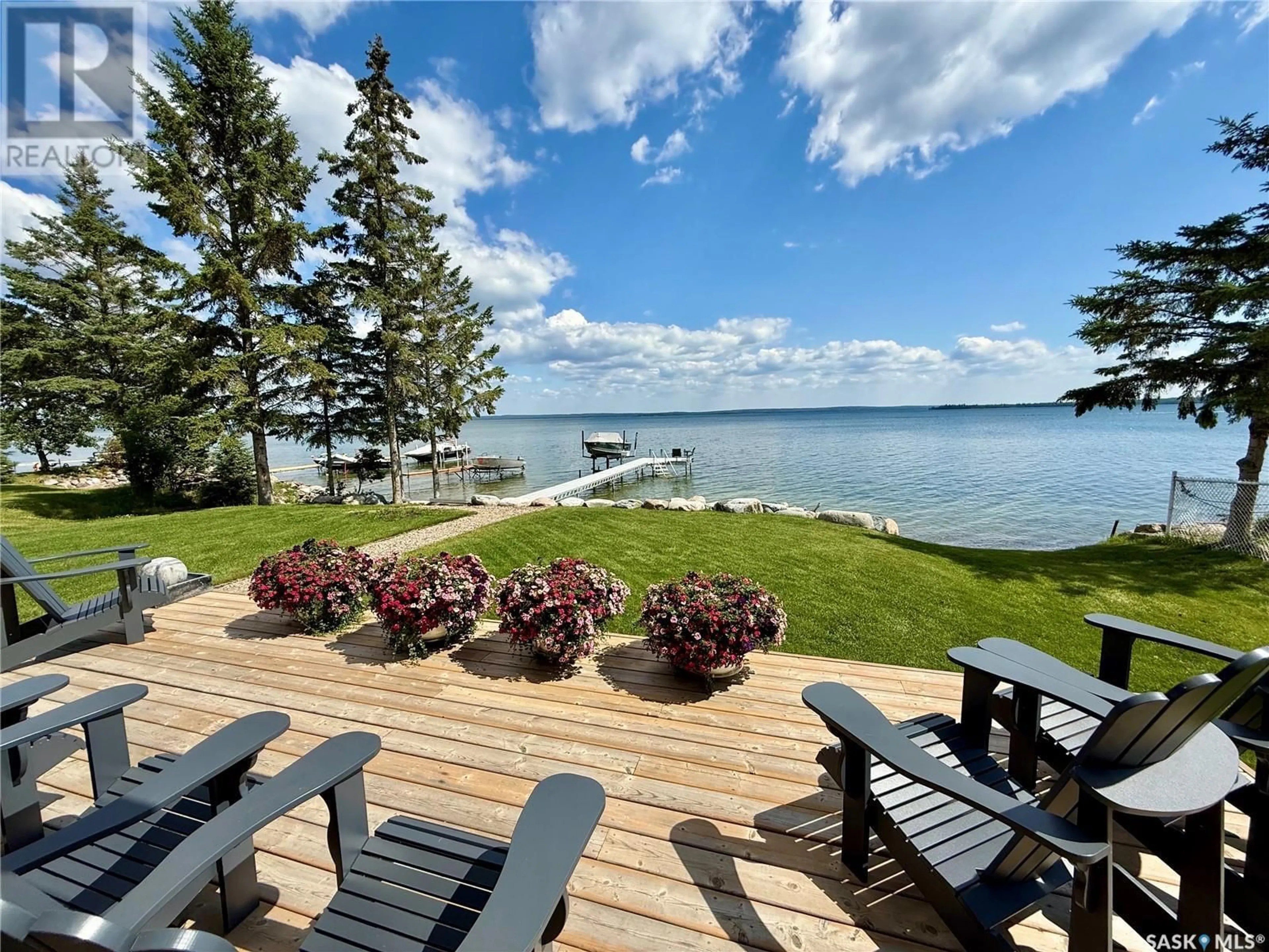 Patio, water/lake/river/ocean view for 22 LAKEVIEW DRIVE, Candle Lake Saskatchewan S0J3E0