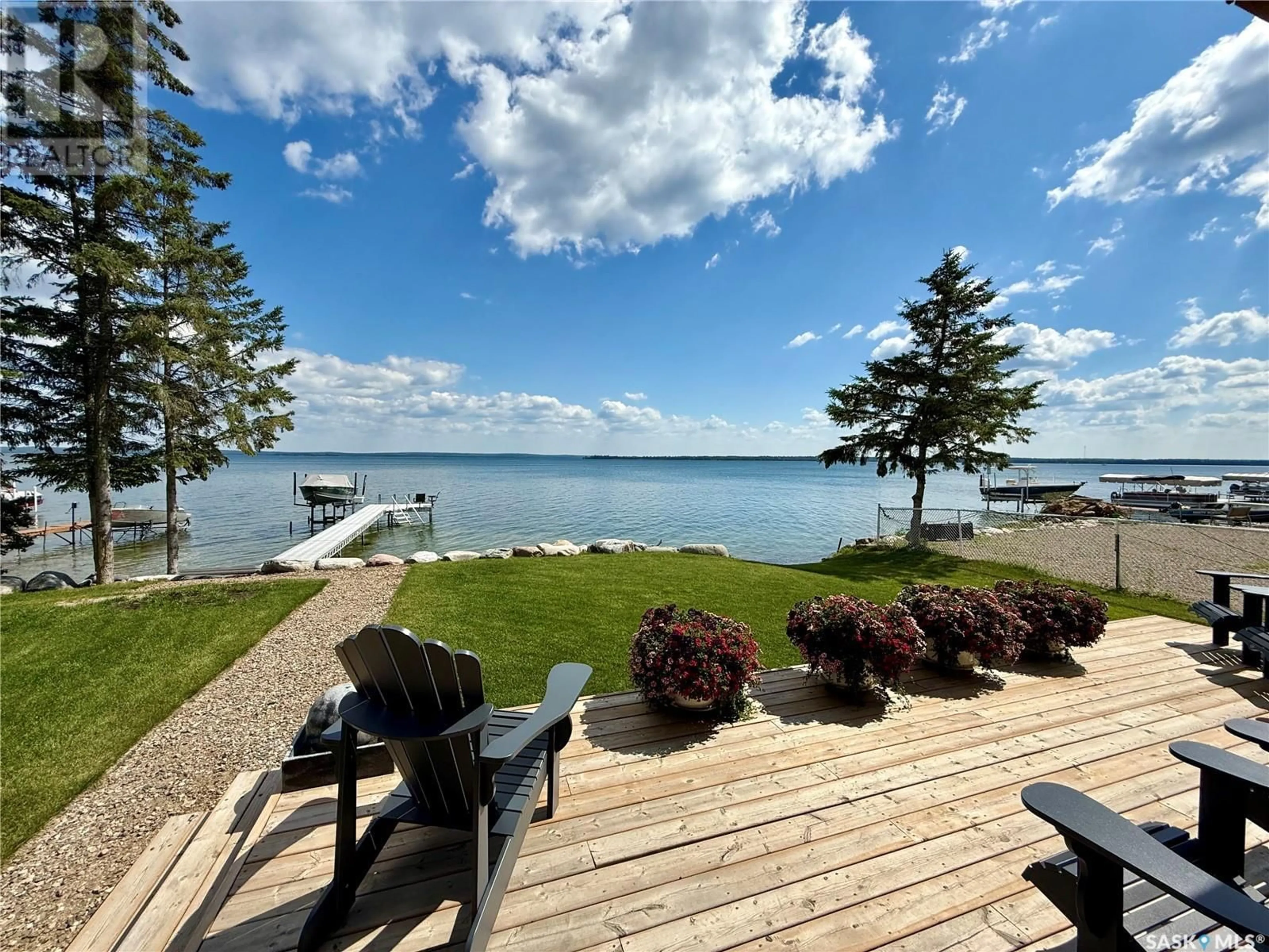 Patio, water/lake/river/ocean view for 22 LAKEVIEW DRIVE, Candle Lake Saskatchewan S0J3E0