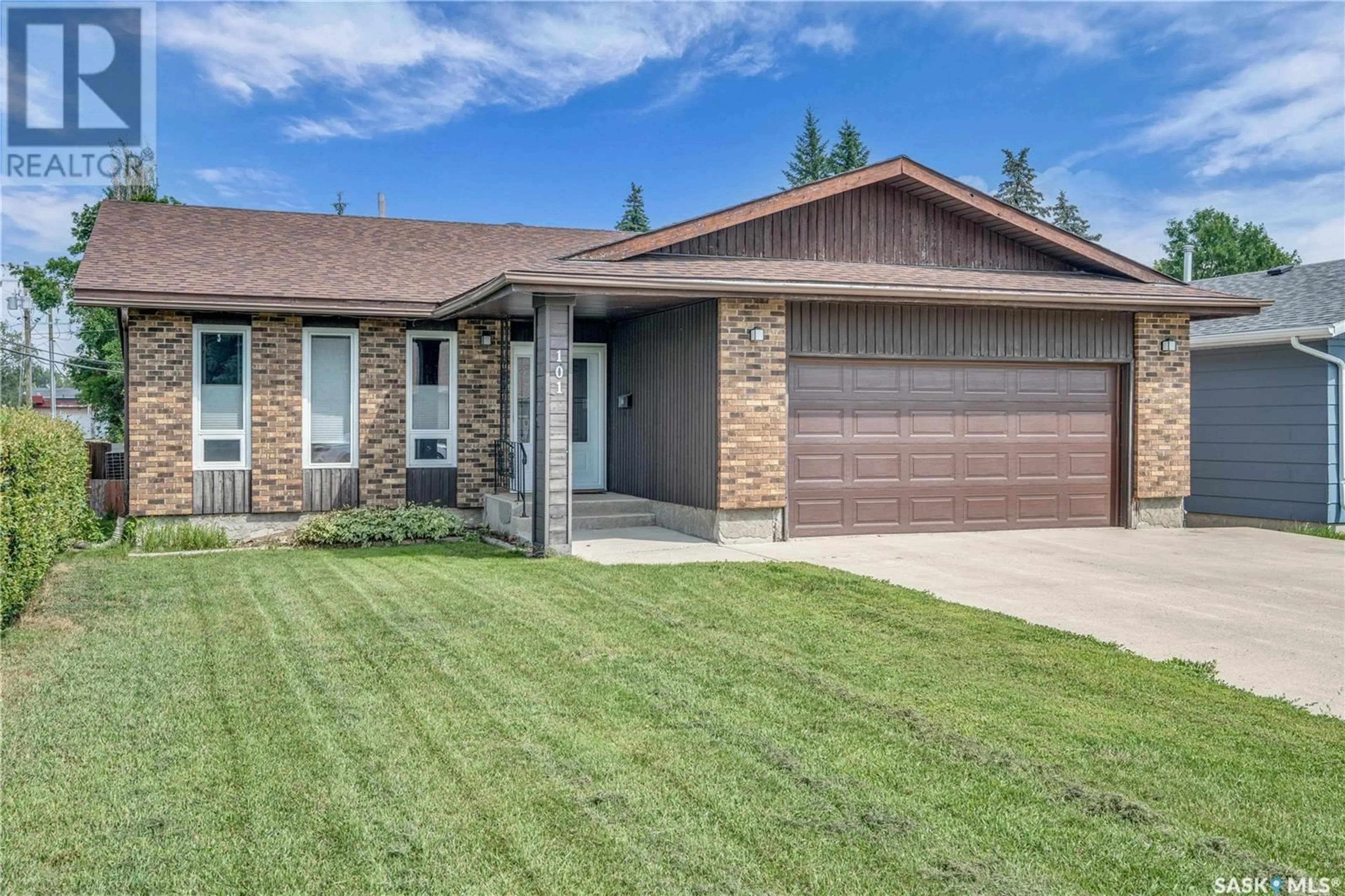 Home with brick exterior material, street for 101 HAWKES STREET, Balgonie Saskatchewan S0G0E0