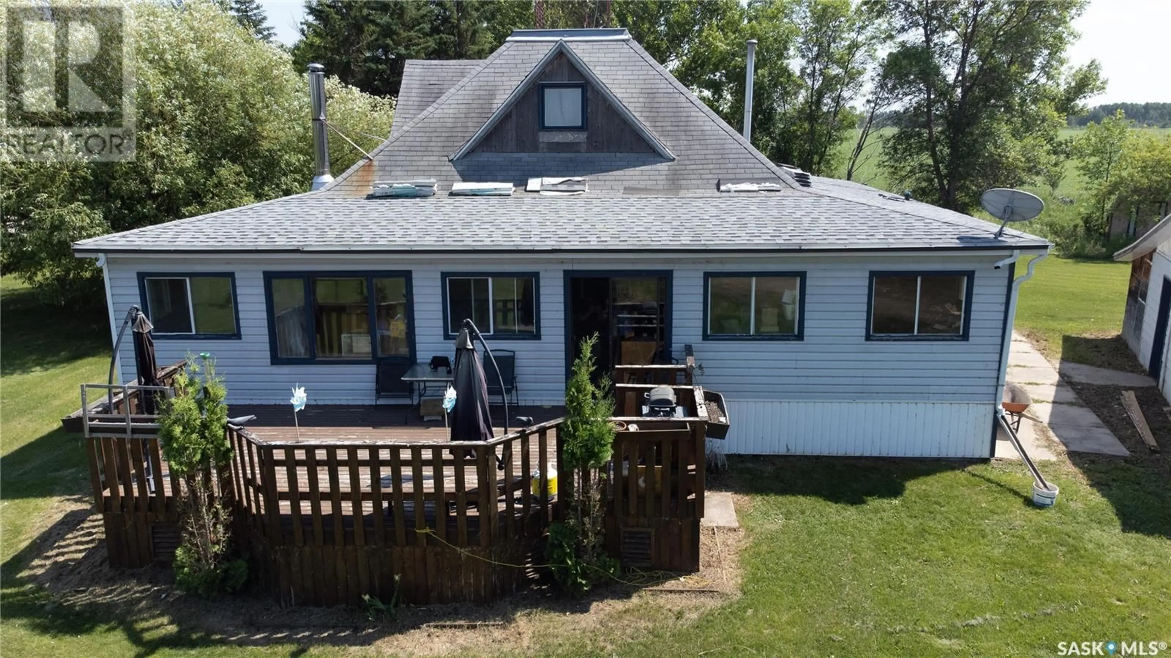 A pic from outside/outdoor area/front of a property/back of a property/a pic from drone, unknown for INGBRITSON ACREAGE, Saltcoats Rm No. 213 Saskatchewan S0A3R0