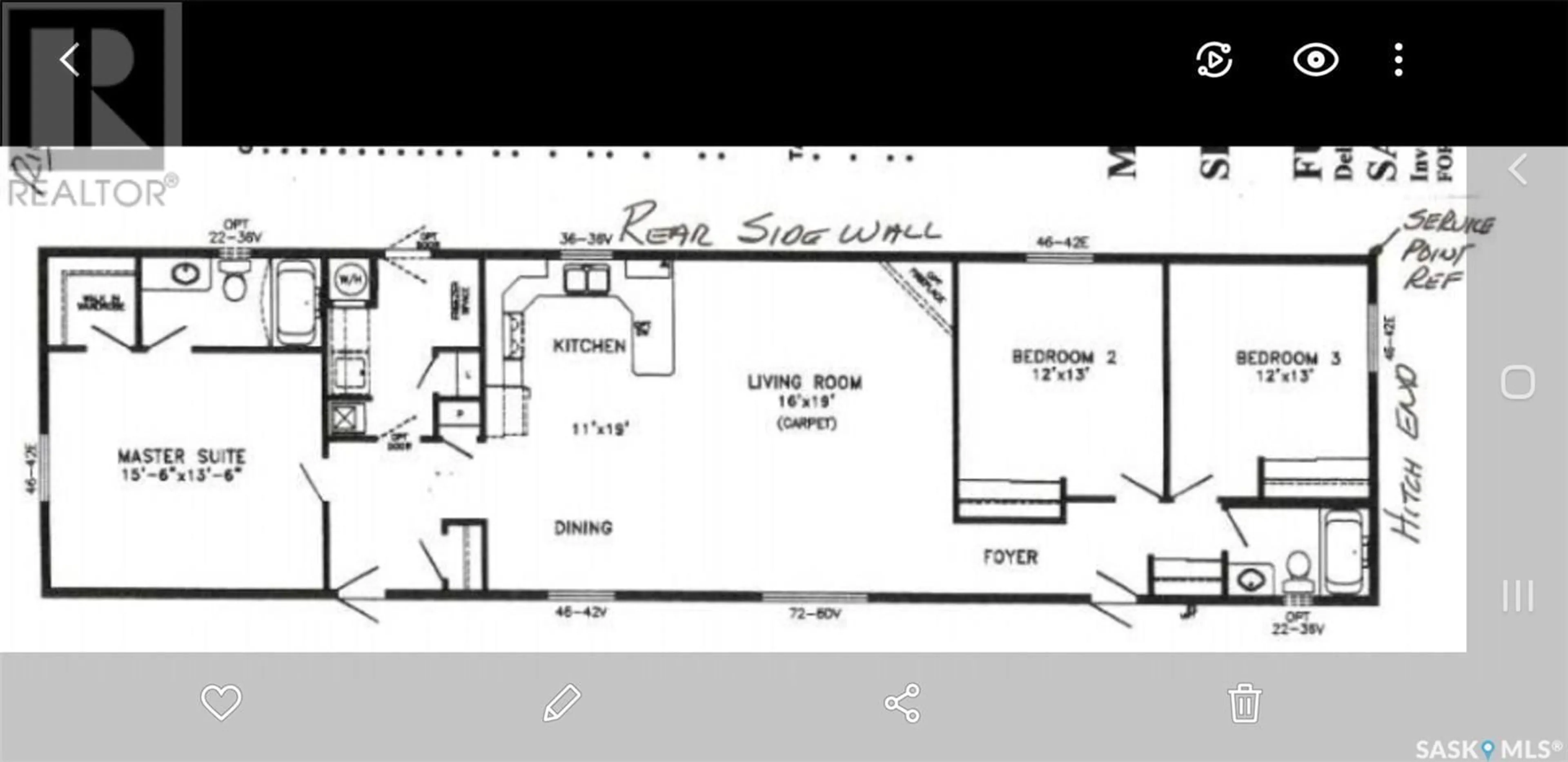 Floor plan for 15 MEADOWLARK MEAS, Riverhurst Saskatchewan S0H3P0