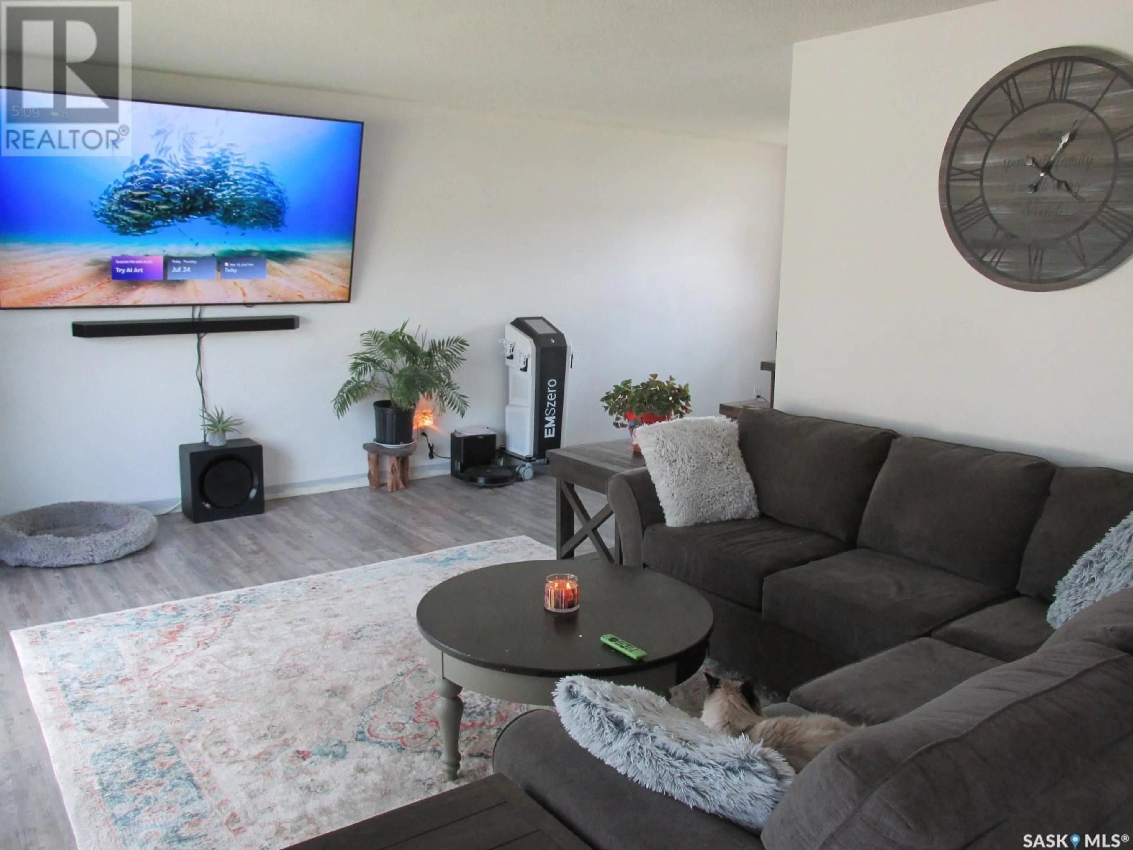 Living room with furniture, unknown for 506 6TH STREET, Nipawin Saskatchewan S0E1E0