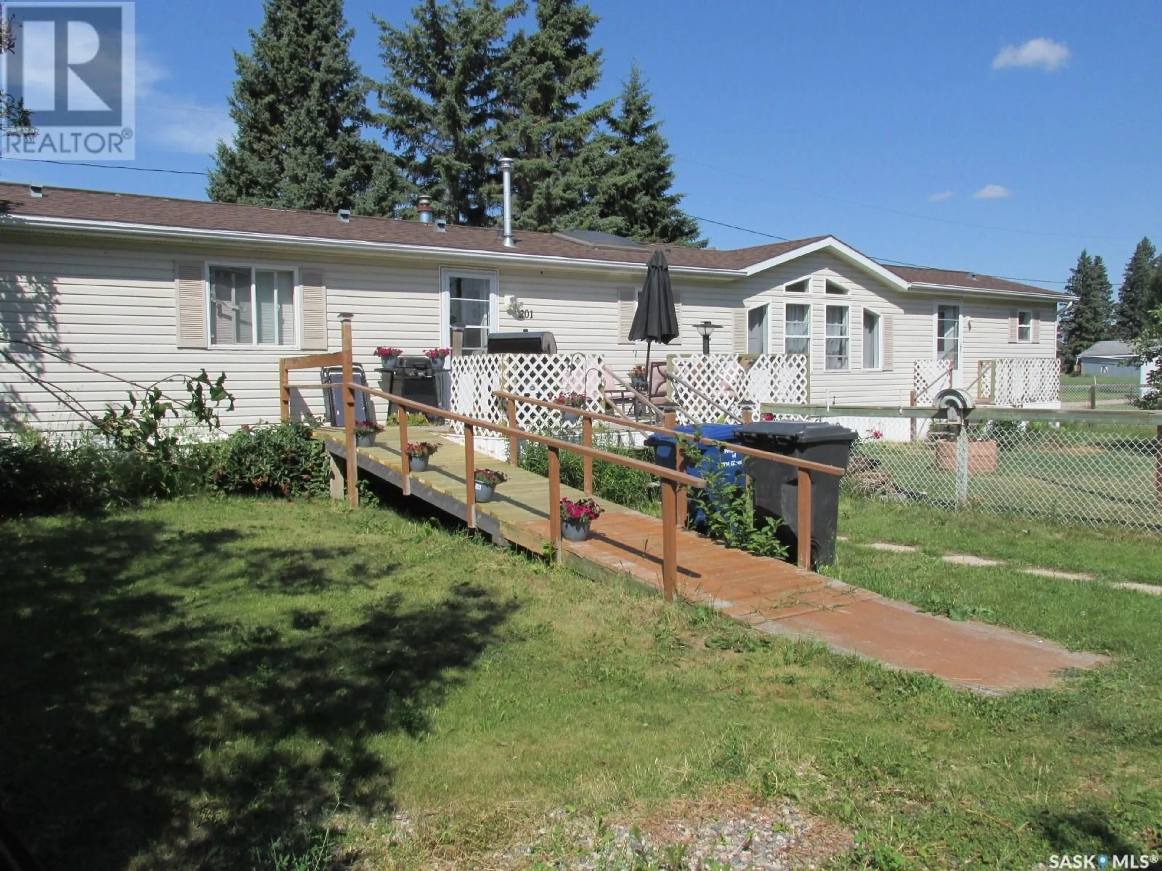 Patio, mountain view for 201 RUSTAD AVENUE, White Fox Saskatchewan S0J3B0