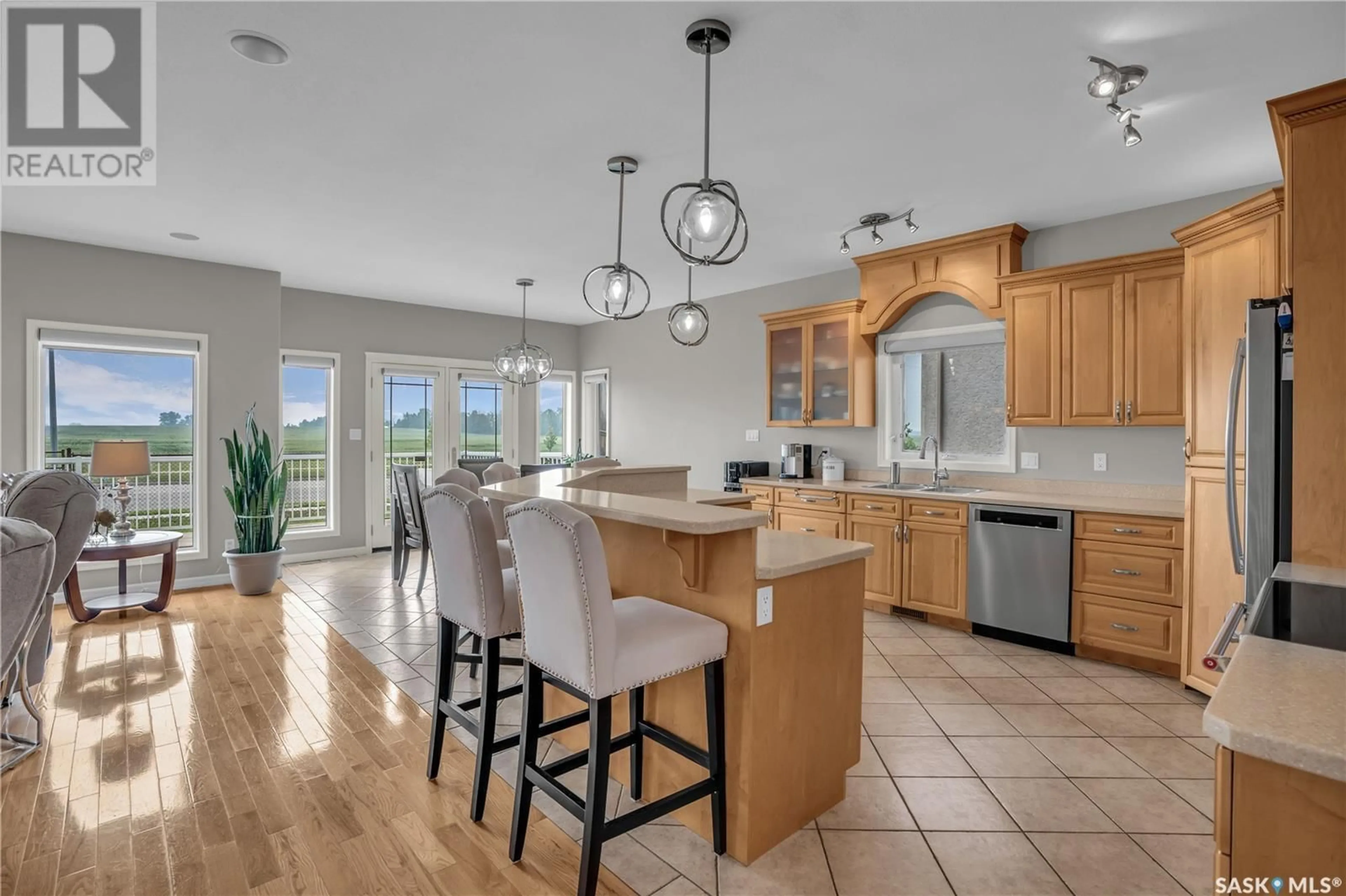 Open concept kitchen, ceramic/tile floor for 635 JASPAR PLACE, Prince Albert Saskatchewan S6V8E4