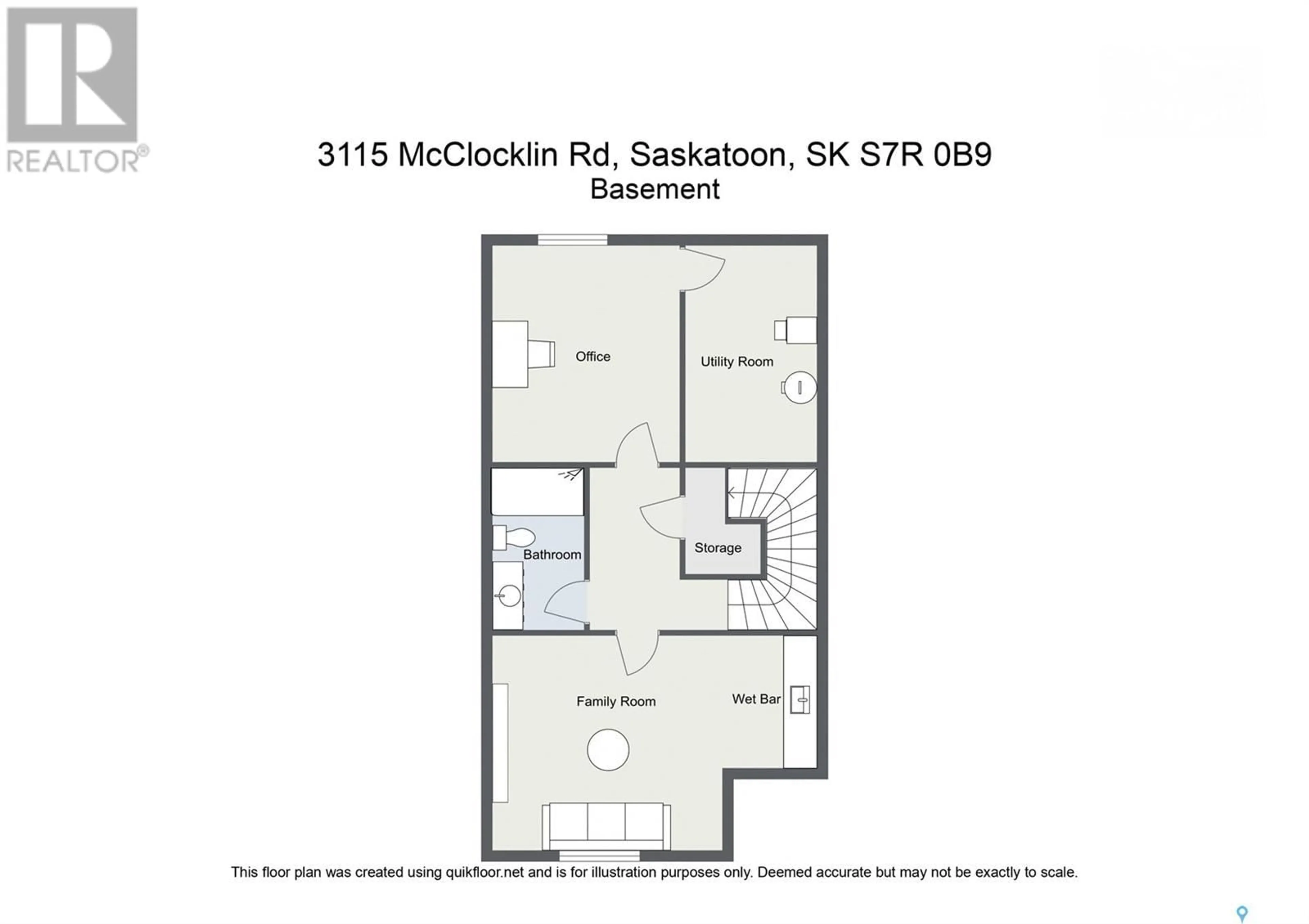 Floor plan for 3157 MCCLOCKLIN ROAD, Saskatoon Saskatchewan S7R0J1