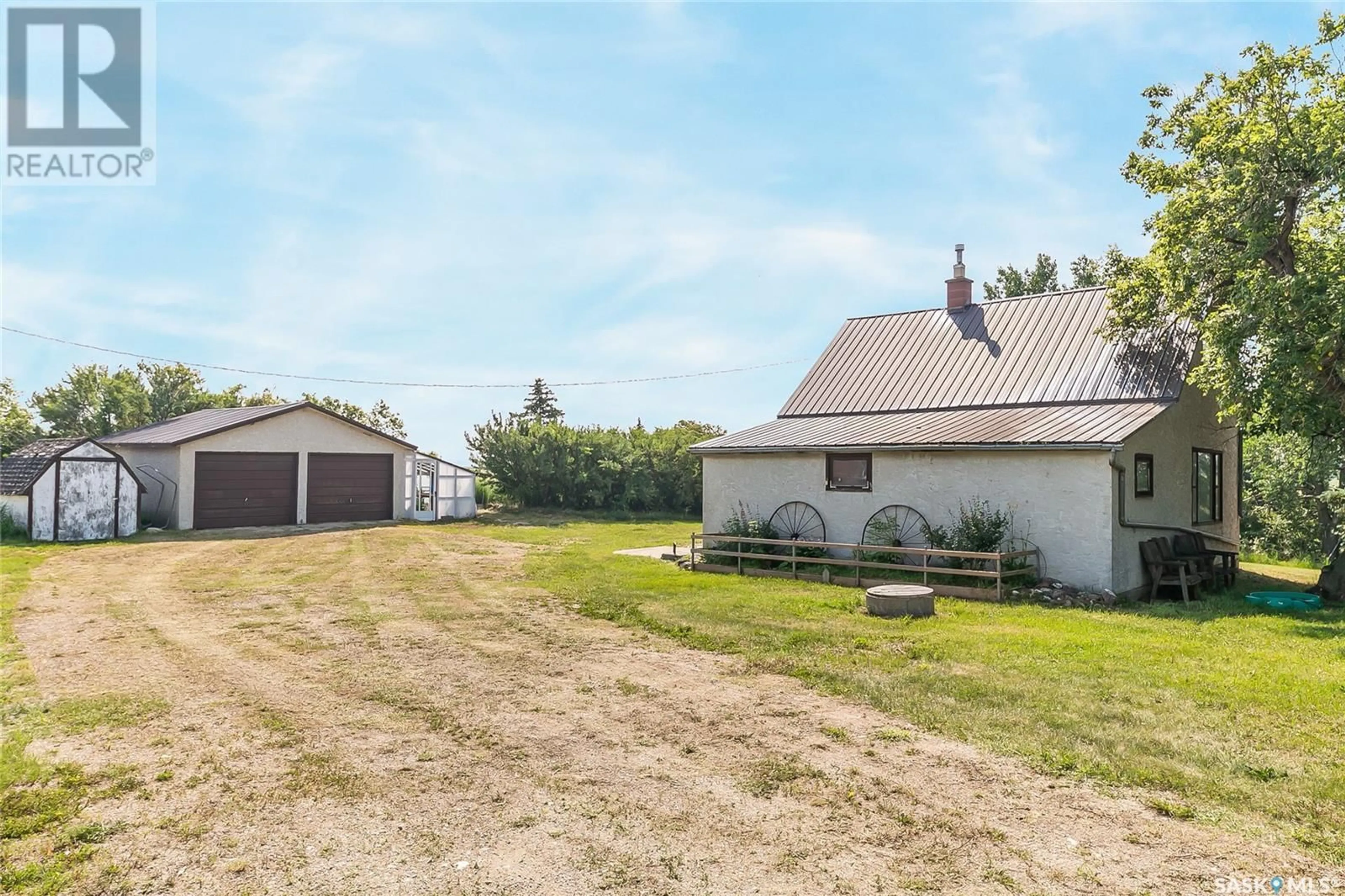 A pic from outside/outdoor area/front of a property/back of a property/a pic from drone, street for GIBSON ACREAGE, Longlaketon Rm No. 219 Saskatchewan S0G1J0