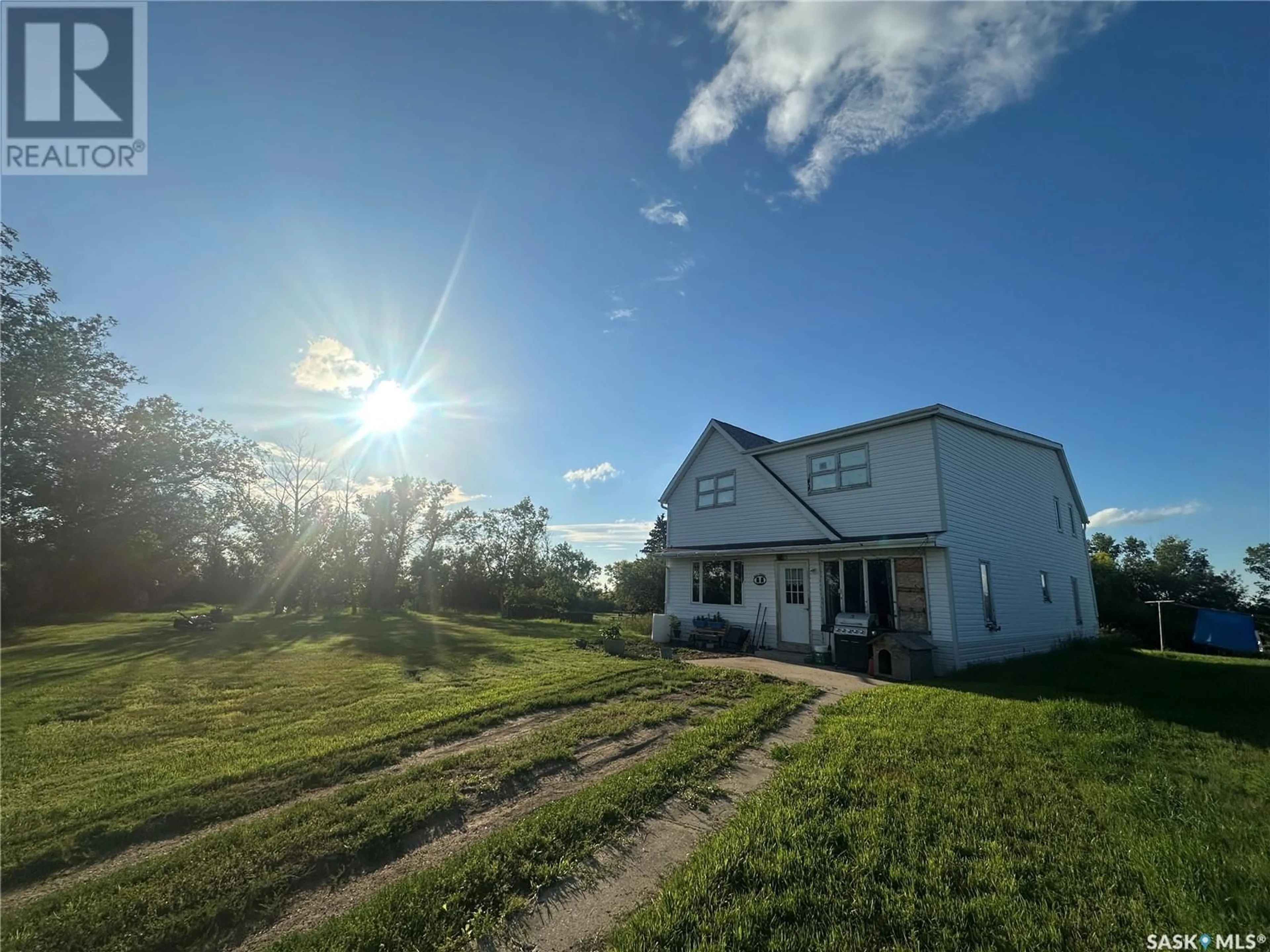 A pic from outside/outdoor area/front of a property/back of a property/a pic from drone, building for JEWEL CREEK ACREAGE, Lomond Rm No. 37 Saskatchewan S0C0V0