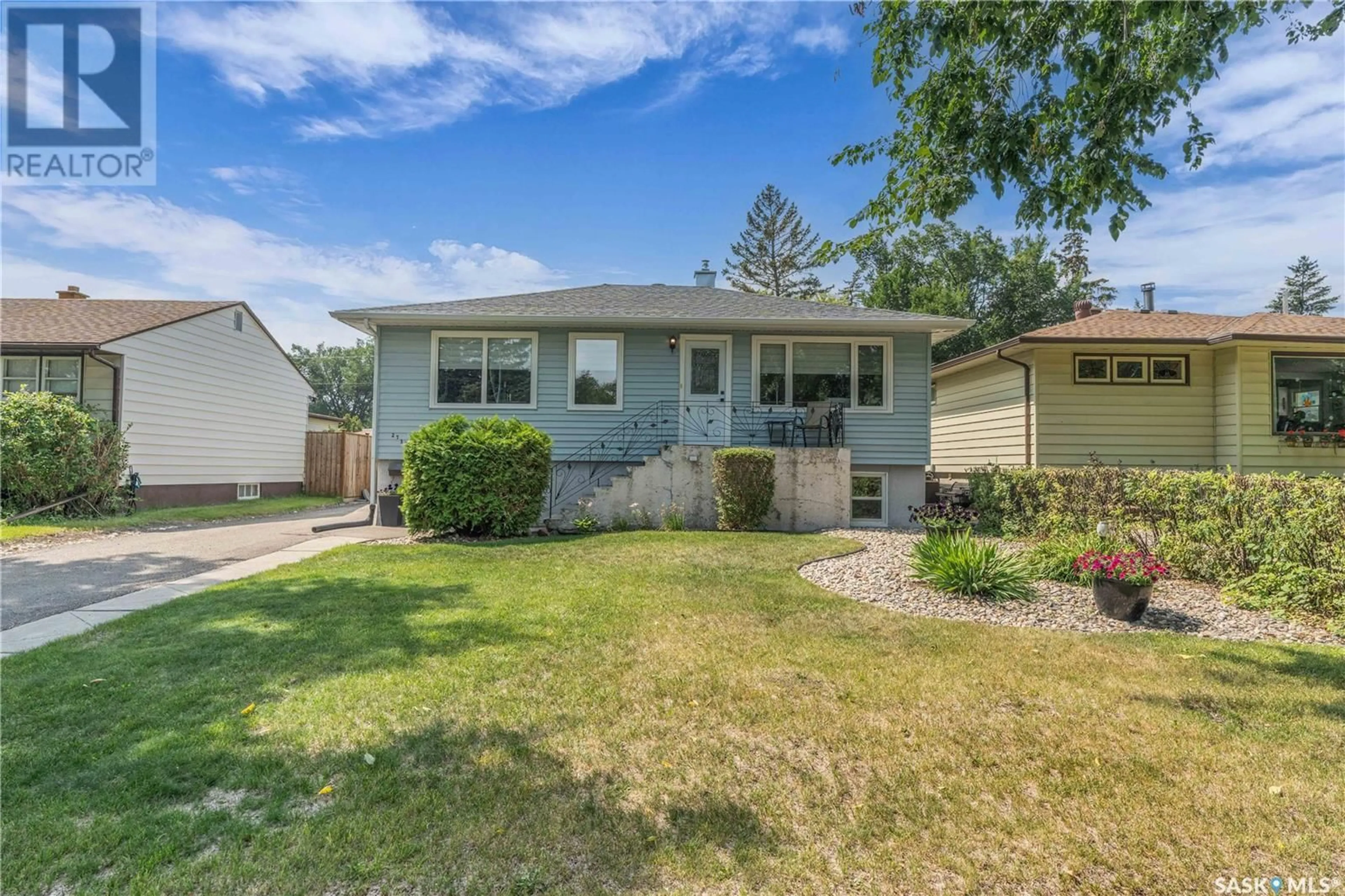 Home with vinyl exterior material, street for 2738 BORDEN STREET, Regina Saskatchewan S4N2L1
