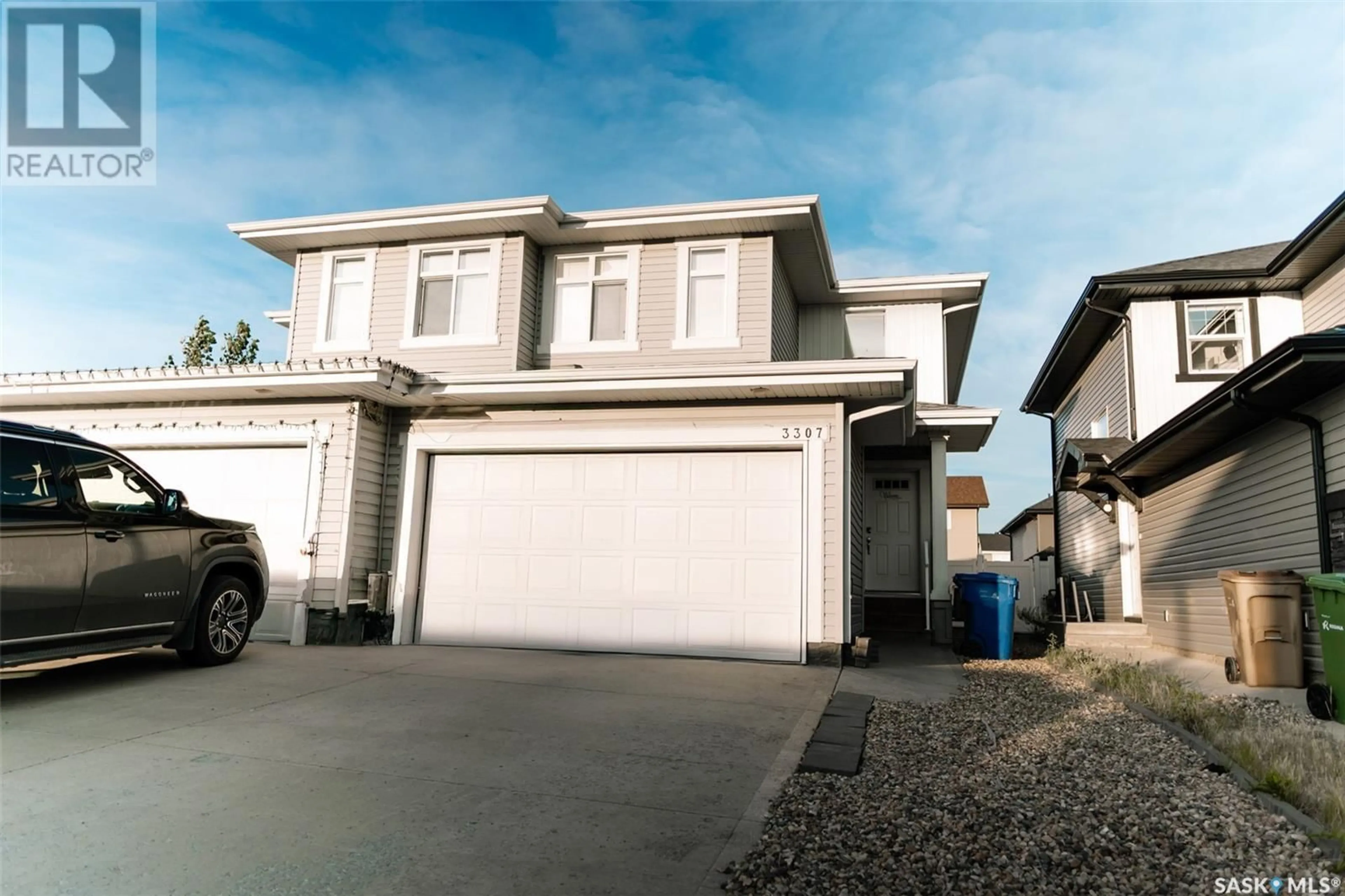 Home with vinyl exterior material, street for 3307 GREEN SANDCHERRY STREET, Regina Saskatchewan S4V3M2