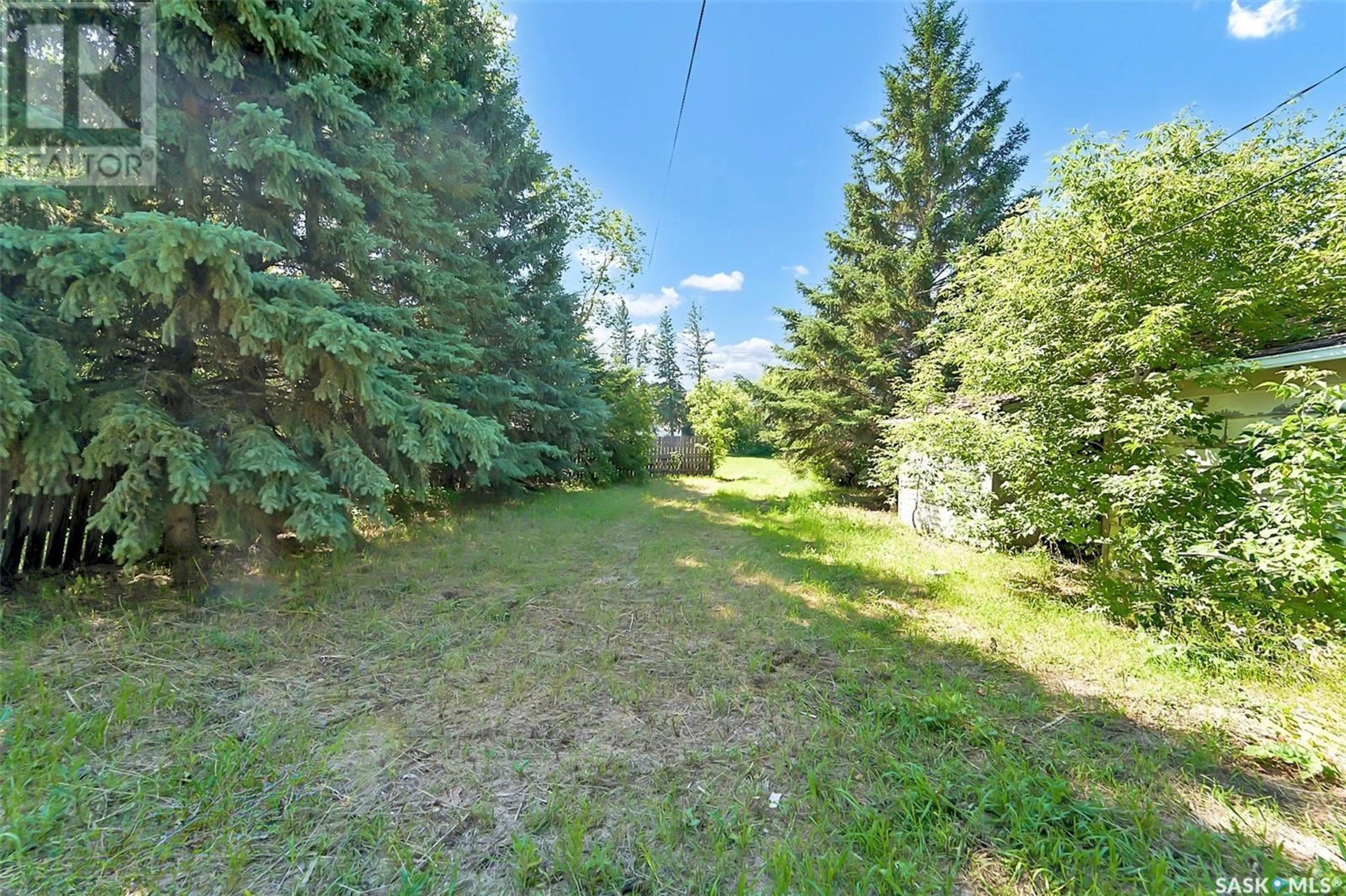 A pic from outside/outdoor area/front of a property/back of a property/a pic from drone, forest/trees view for 105 HUDEK AVENUE, Hafford Saskatchewan S0J1A0