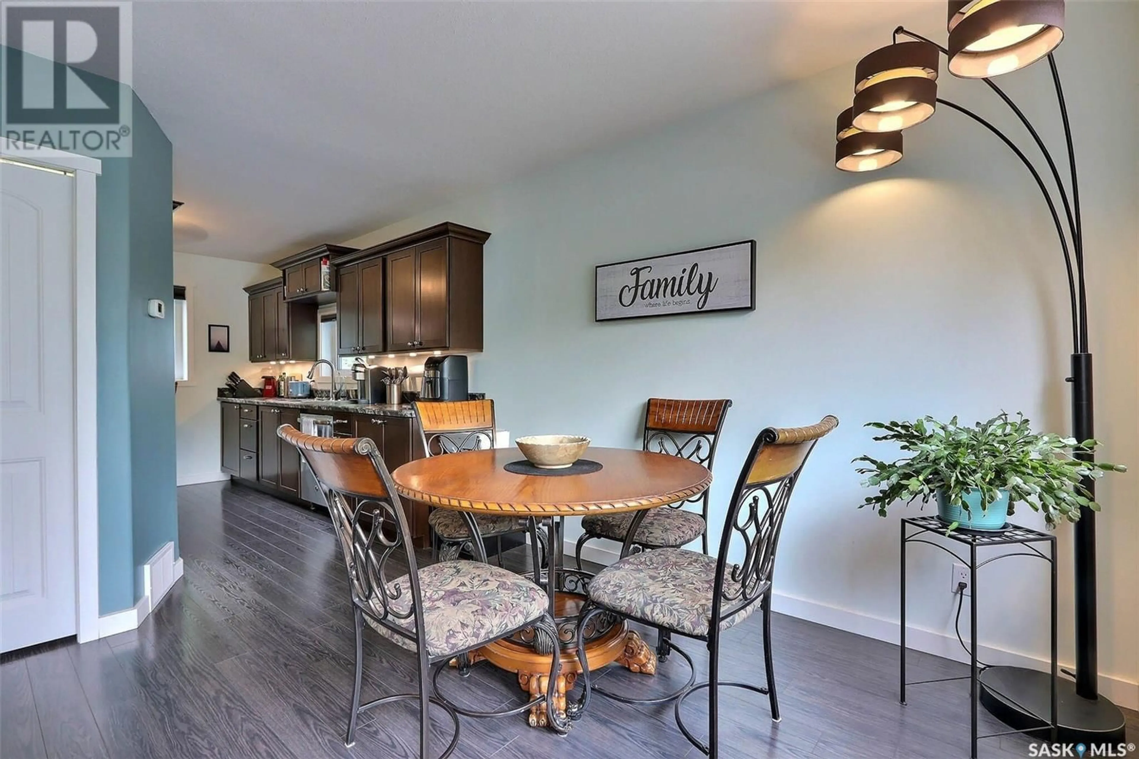Open concept kitchen, wood/laminate floor for 554 22ND STREET, Prince Albert Saskatchewan S6V1N7