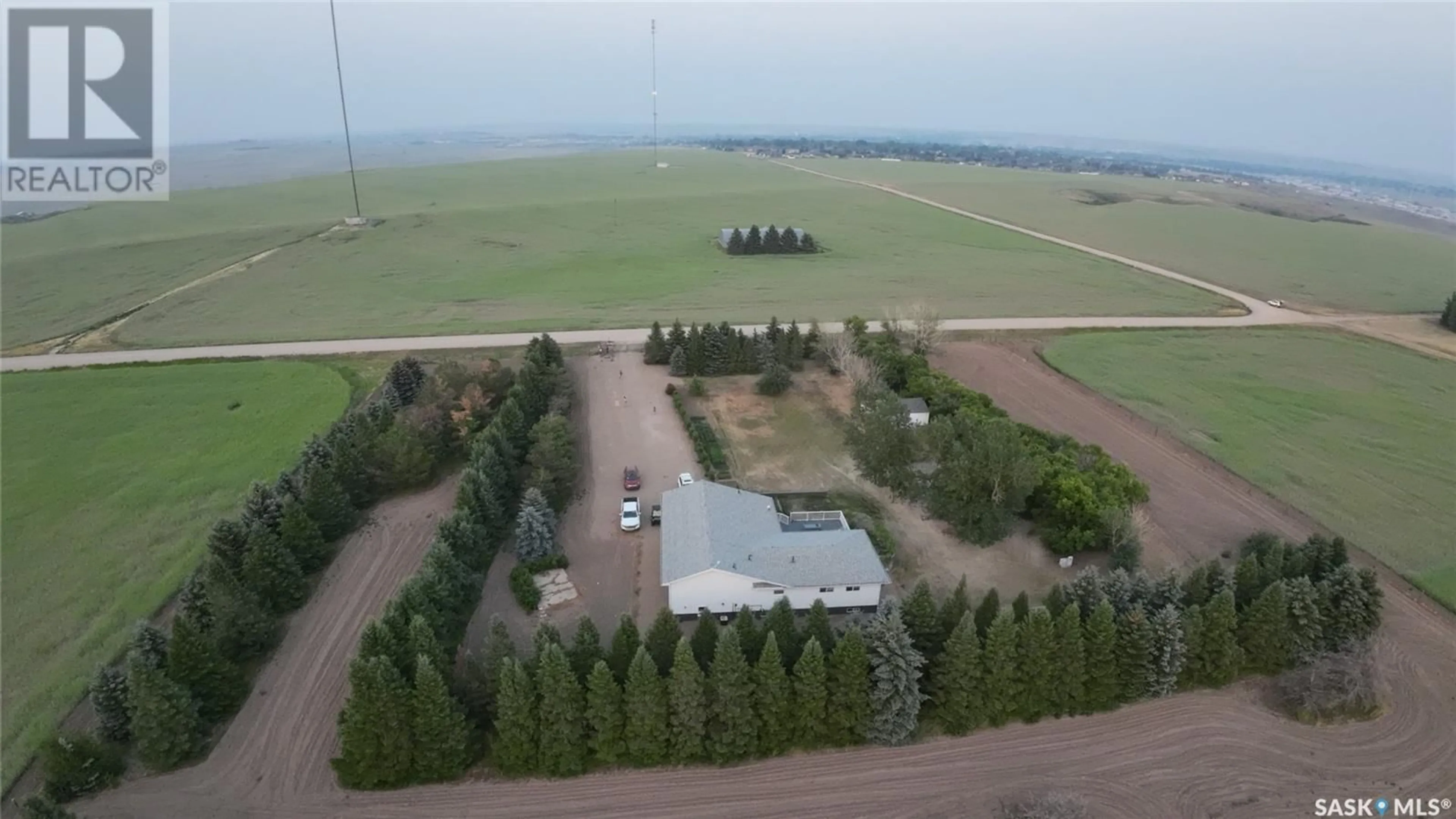 A pic from outside/outdoor area/front of a property/back of a property/a pic from drone, unknown for TSOUGRIANIS ACREAGE, Swift Current Rm No. 137 Saskatchewan S9H3V8