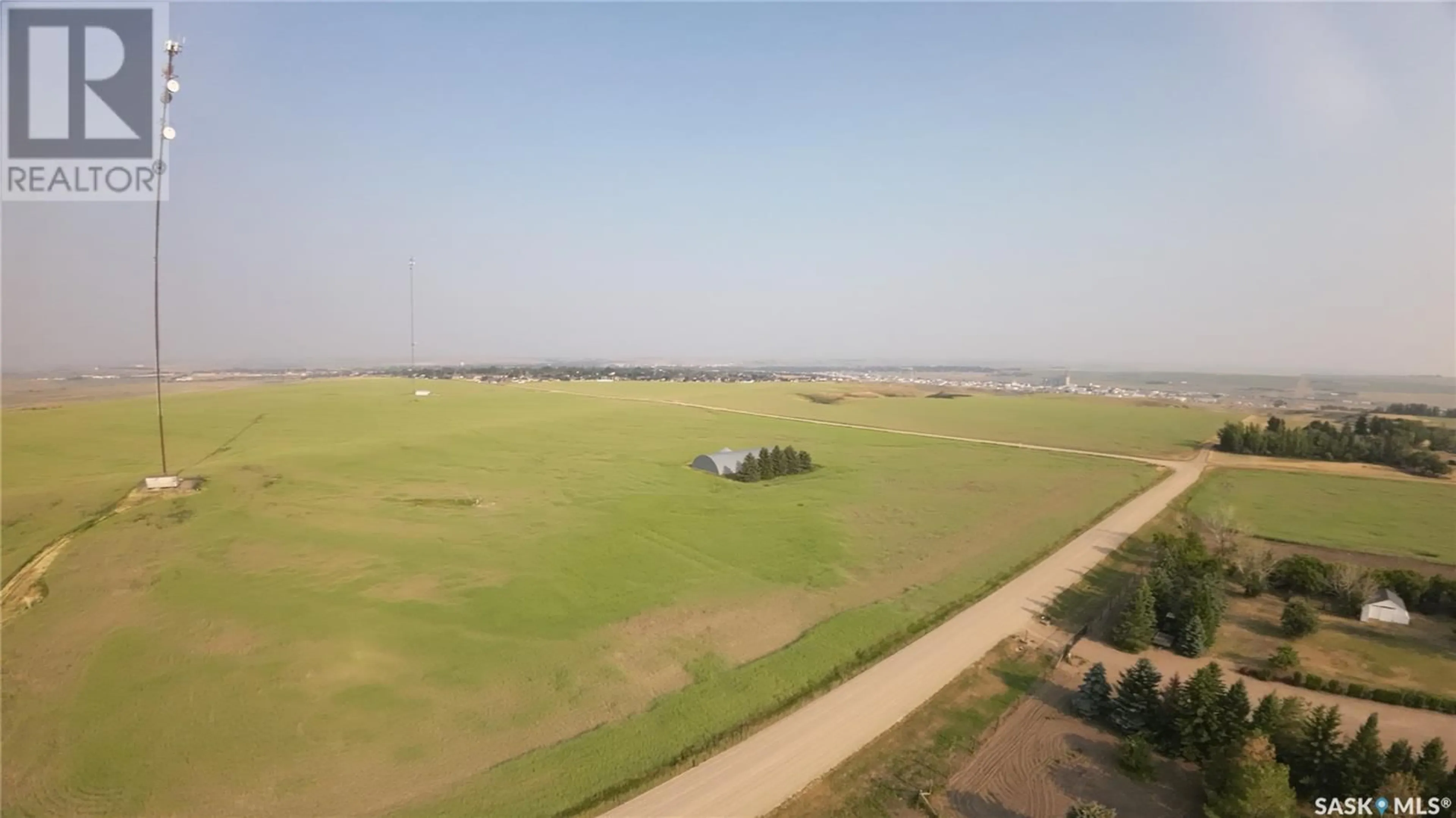 A pic from outside/outdoor area/front of a property/back of a property/a pic from drone, unknown for TSOUGRIANIS ACREAGE, Swift Current Rm No. 137 Saskatchewan S9H3V8