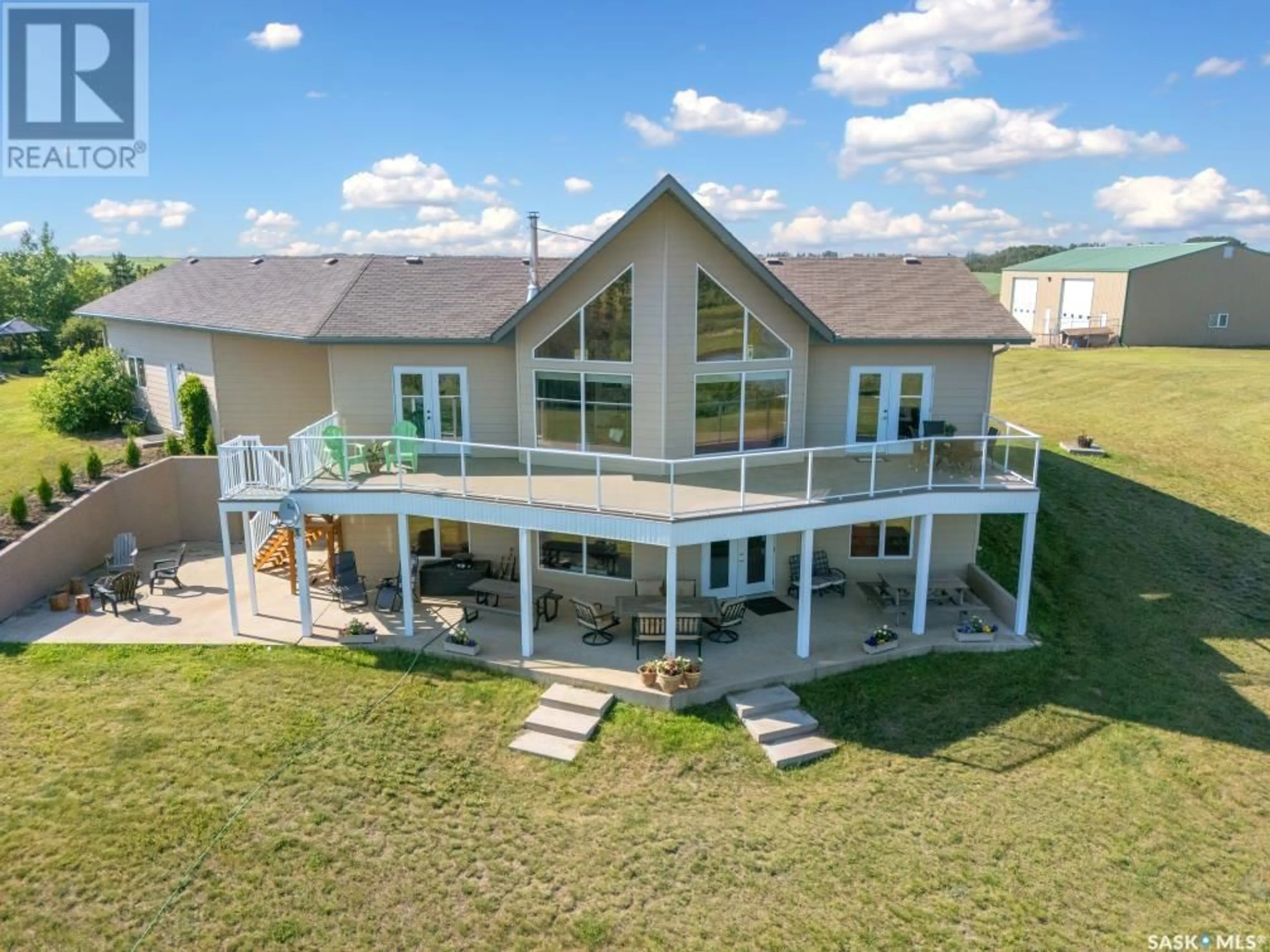 A pic from outside/outdoor area/front of a property/back of a property/a pic from drone, water/lake/river/ocean view for 39411 BLUMENHEIM ROAD, Corman Park Rm No. 344 Saskatchewan S0K3A0